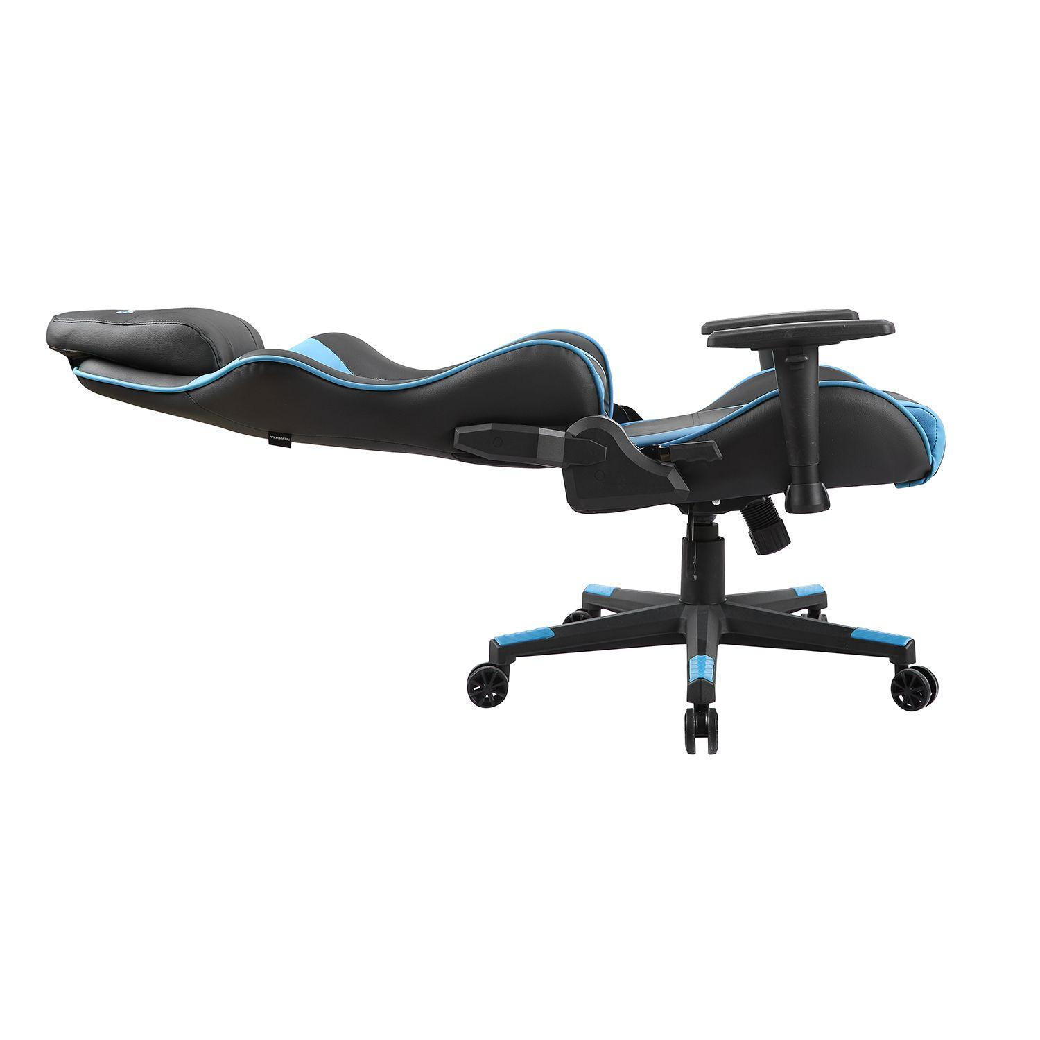 Silla Gamer Kitsune Negro/Azul-3