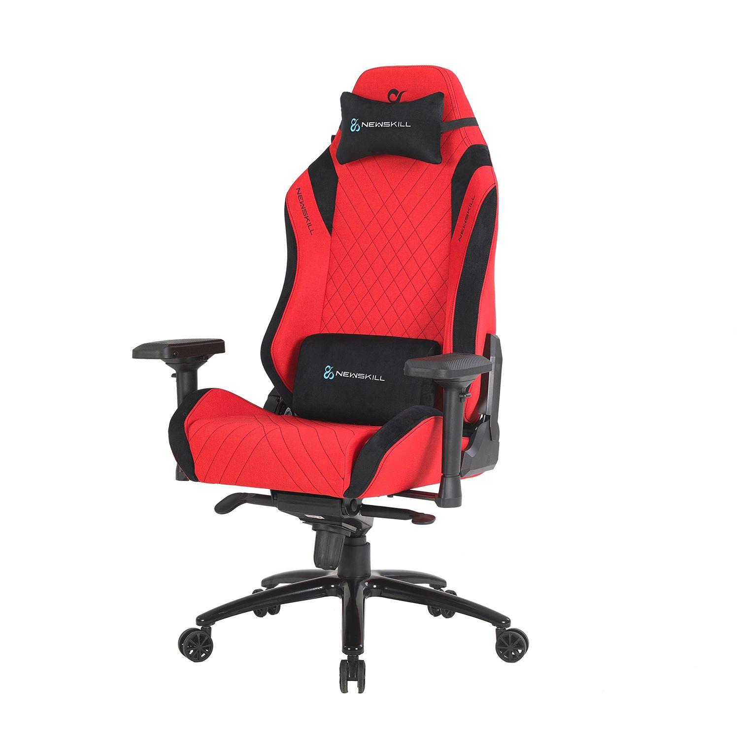 Silla Gamer Neith Zephyr tela Rojo/Negro-5