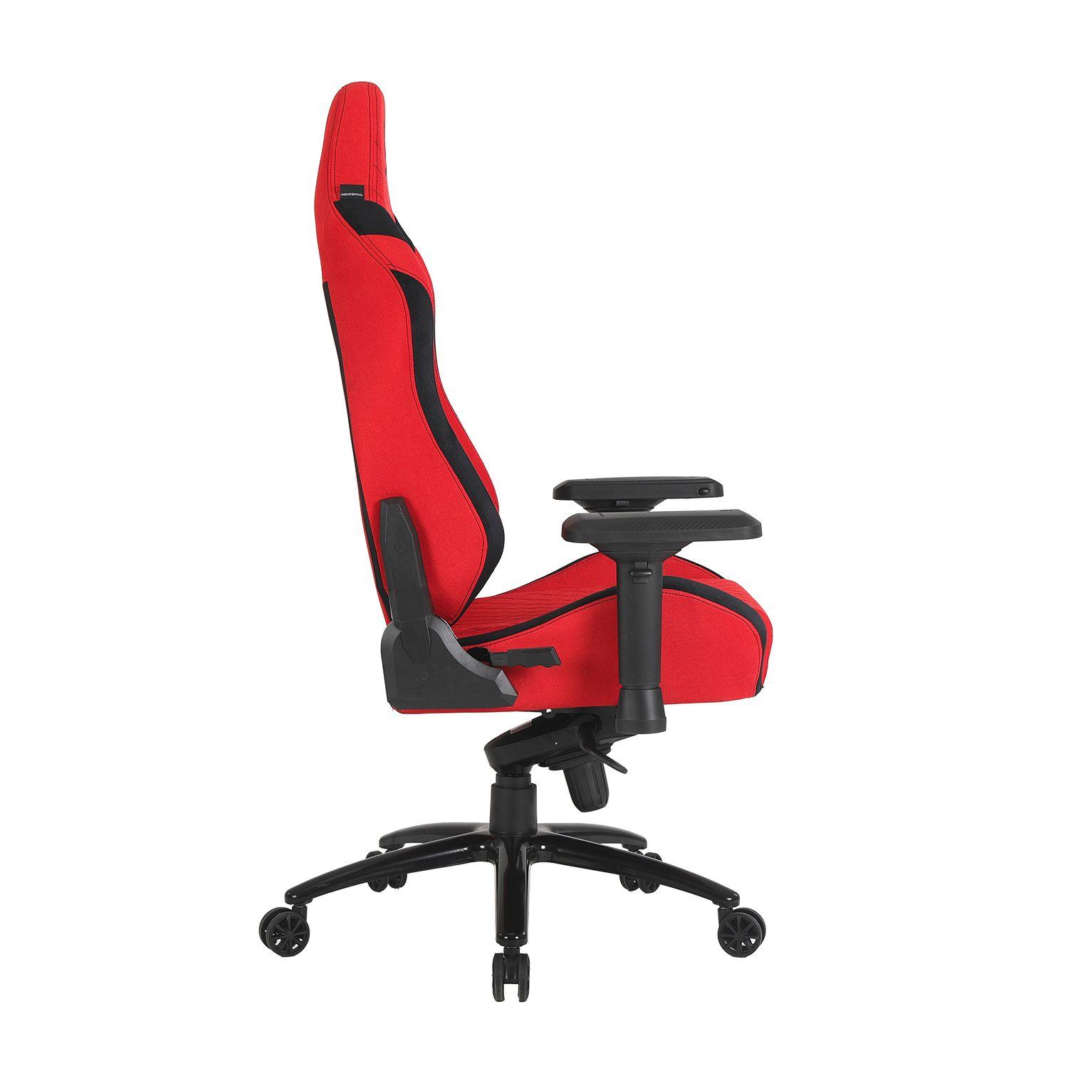 Silla Gamer Neith Zephyr tela Rojo/Negro-6