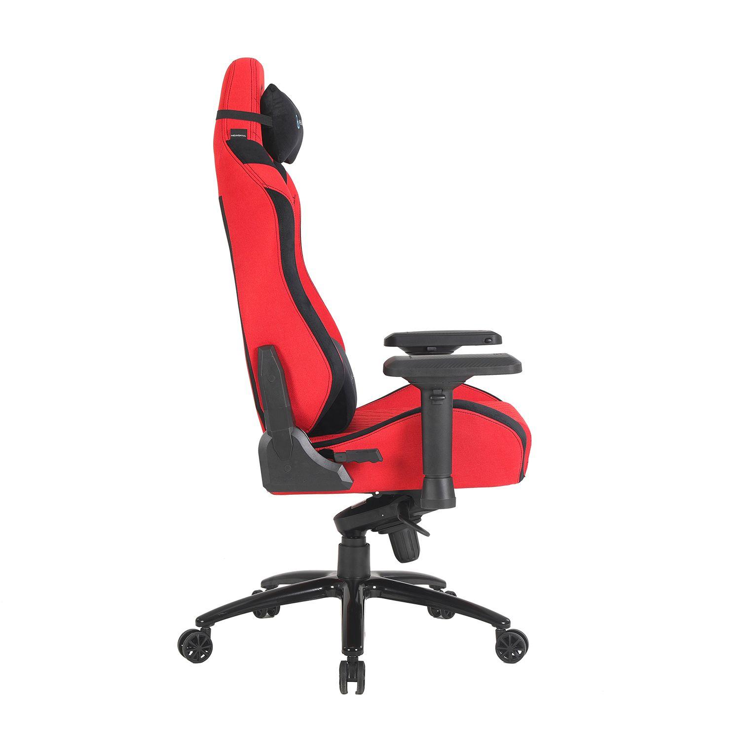 Silla Gamer Neith Zephyr tela Rojo/Negro-7