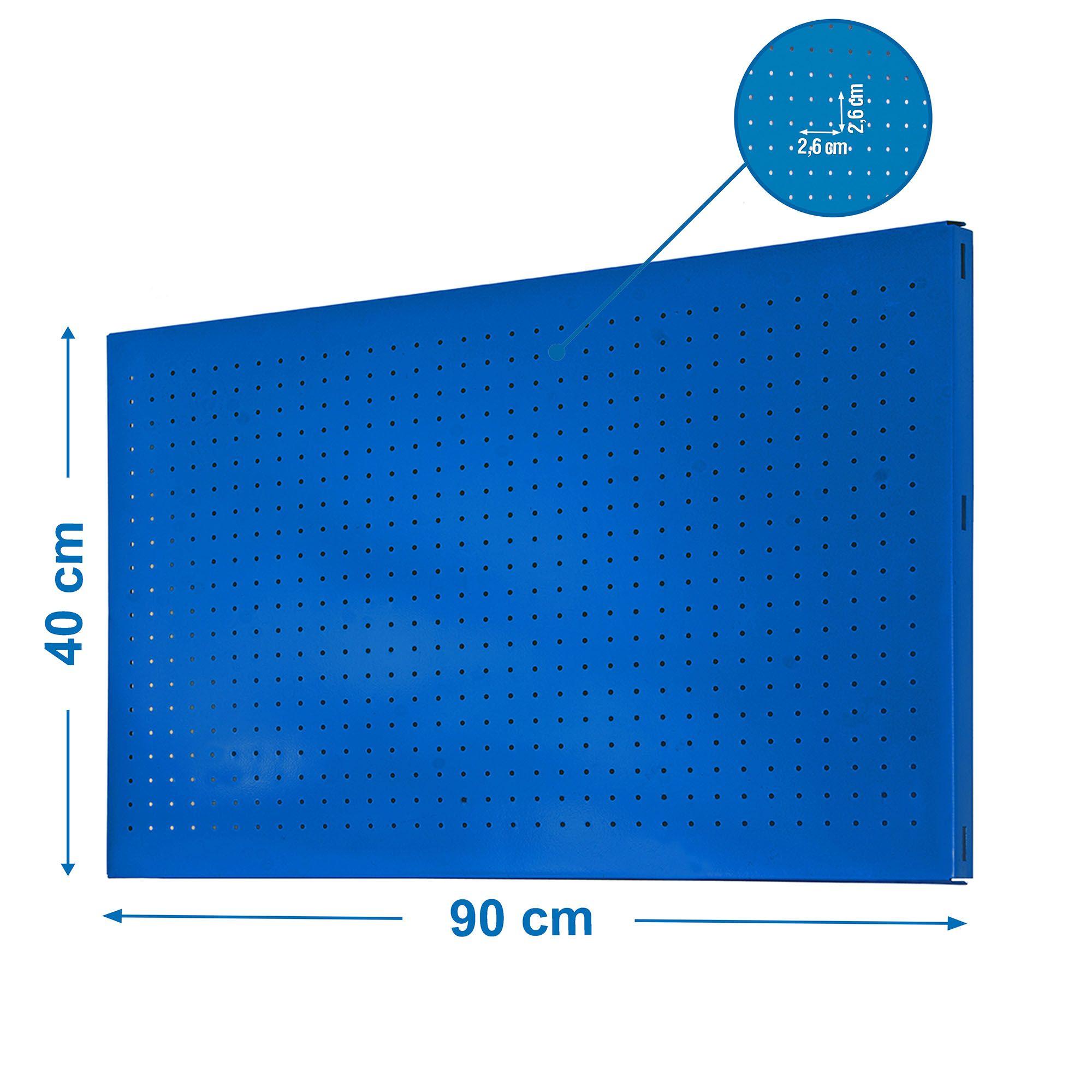 Panel Perforado 900x400mm Azul-1