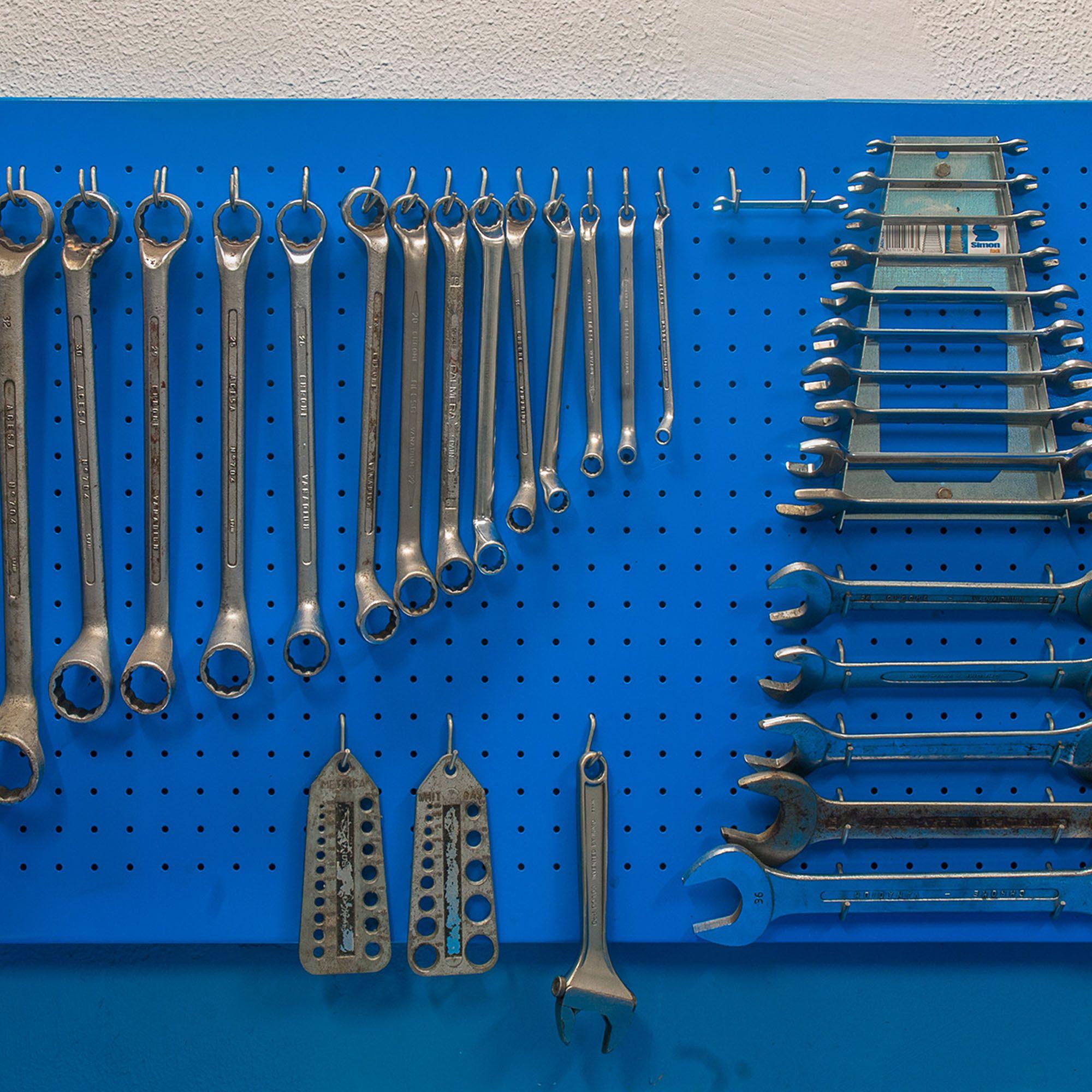 Panel Perforado 900x400mm Azul-2