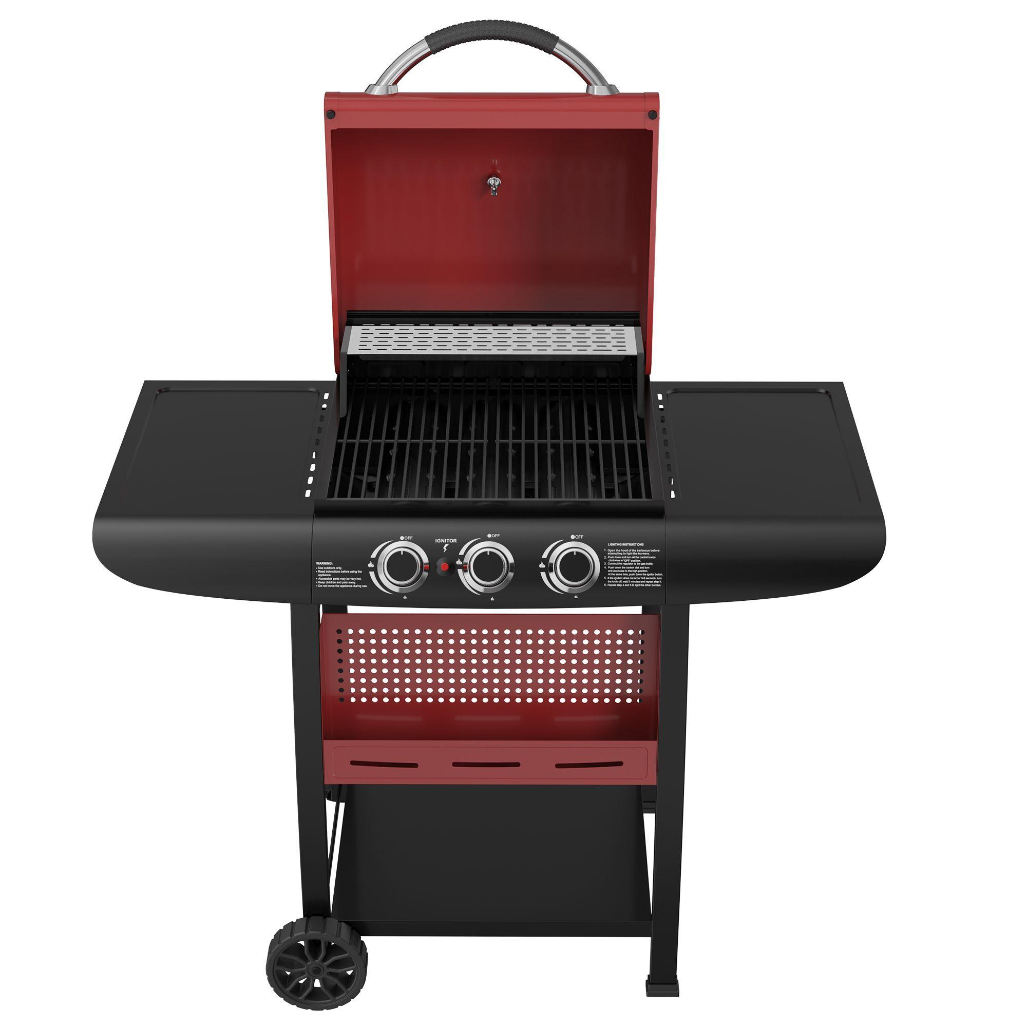 Parrilla a Gas Kansas 3B Red-4