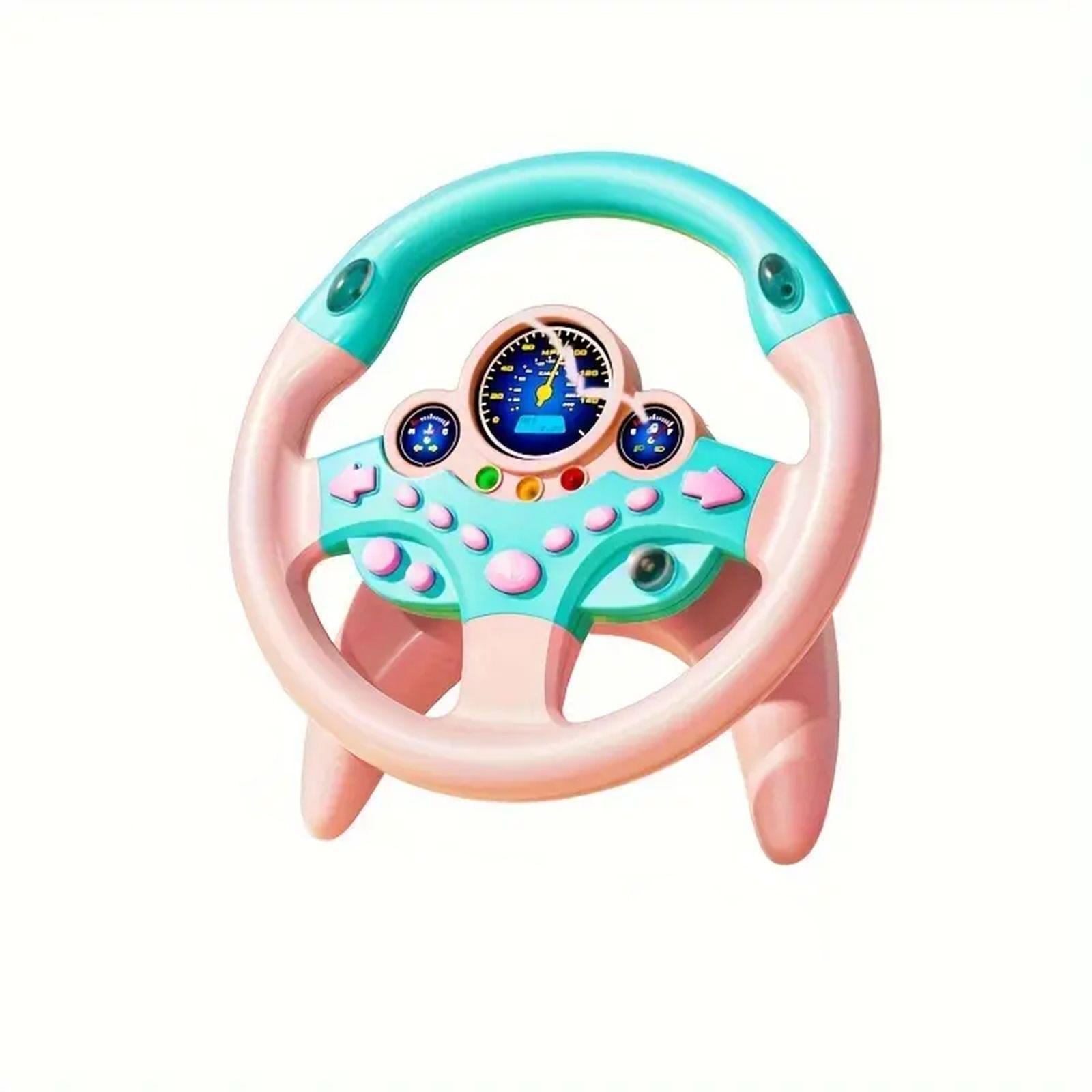 Manubrio Simulador Para Ni os Luces Sonidos y sem foro Volante-2