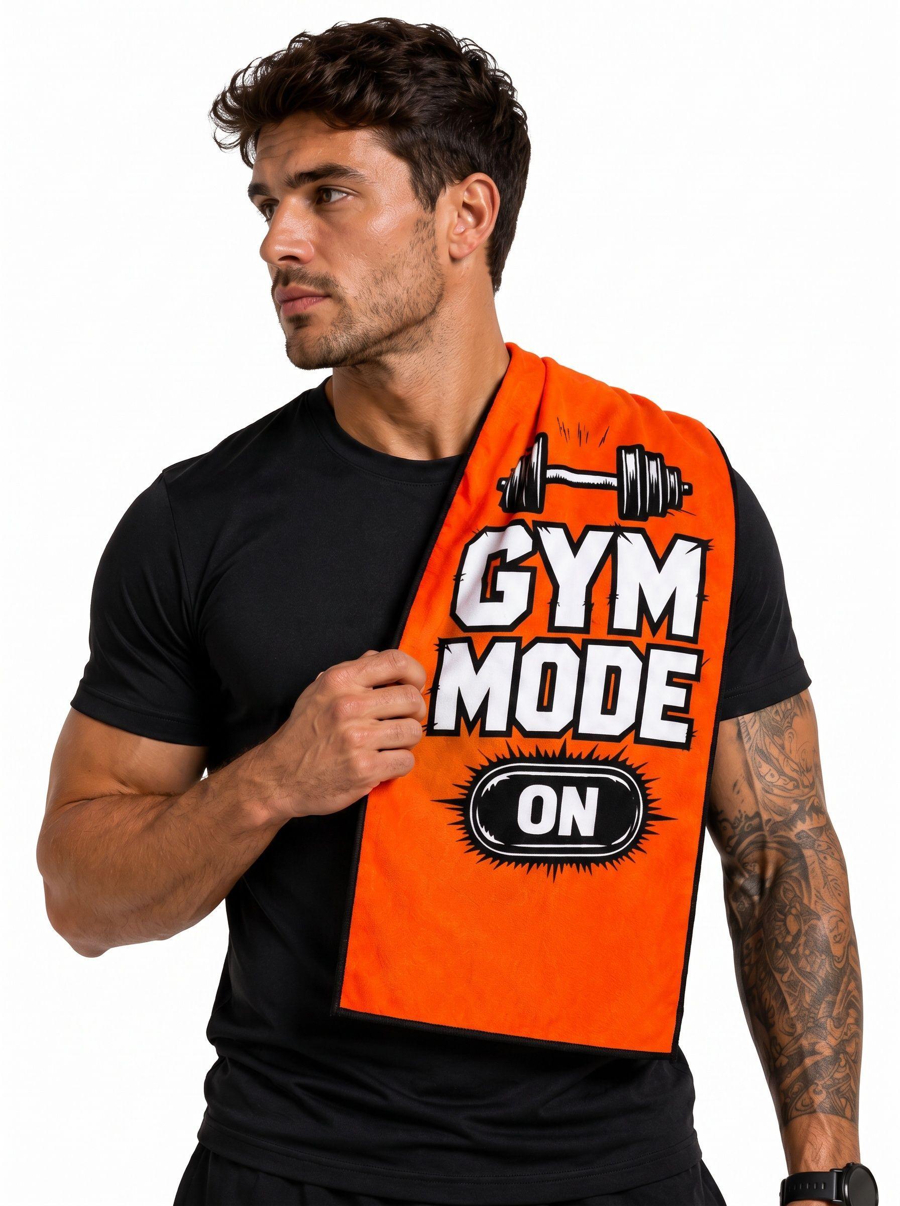 Toalla Deportiva Ice Towel Gym Secado Rapido color naranjo-5