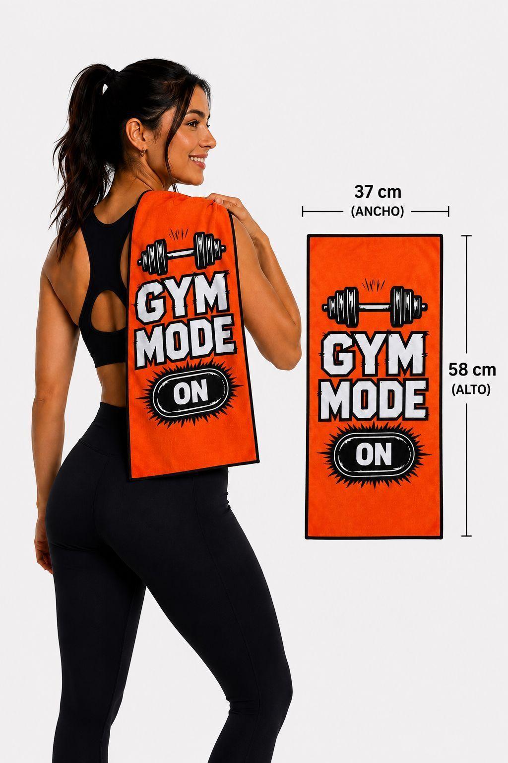 Toalla Deportiva Ice Towel Gym Secado Rapido color naranjo-6