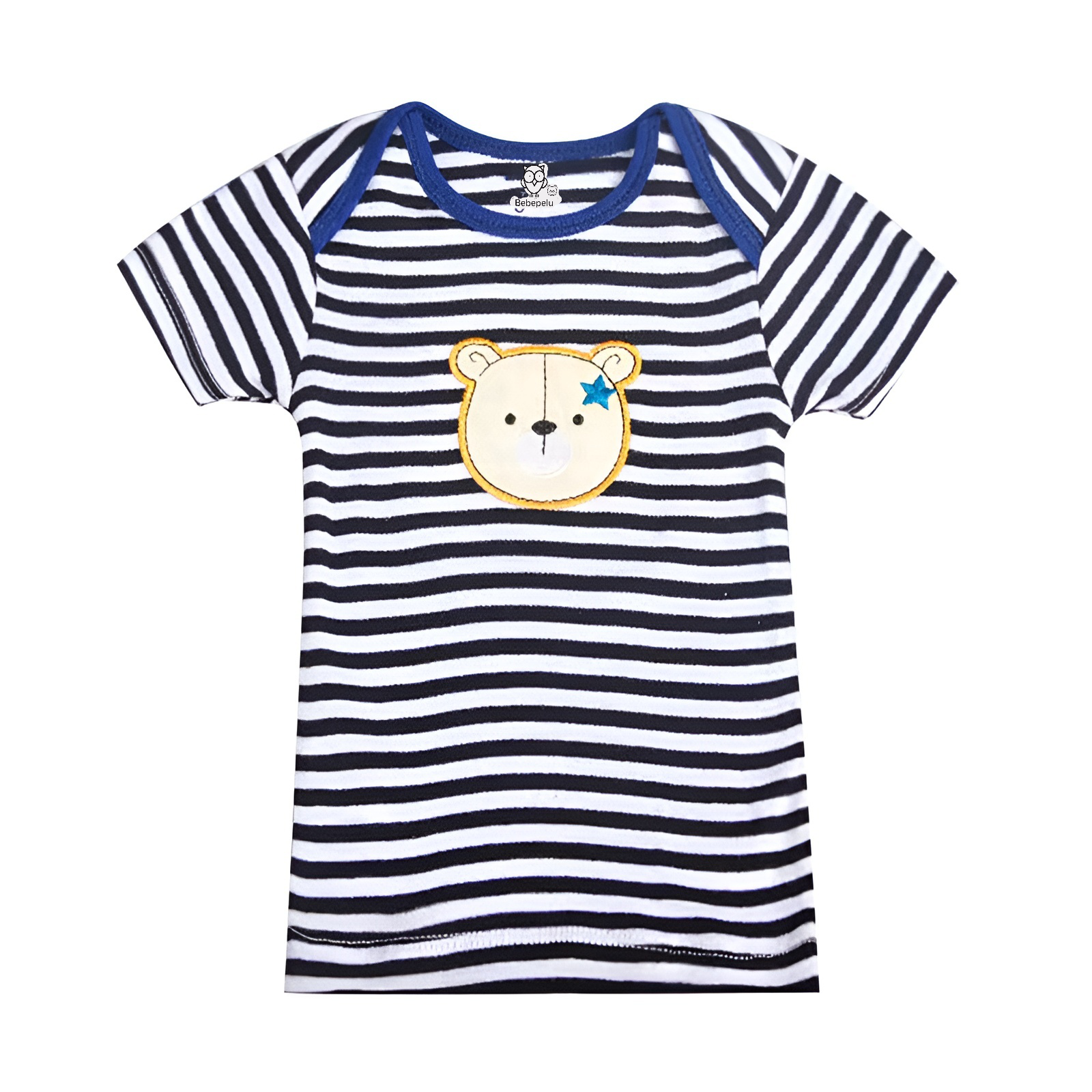 Pack 5 Poleras Manga Corta Algodon Bebe Surtido Niño Bebepelu-6