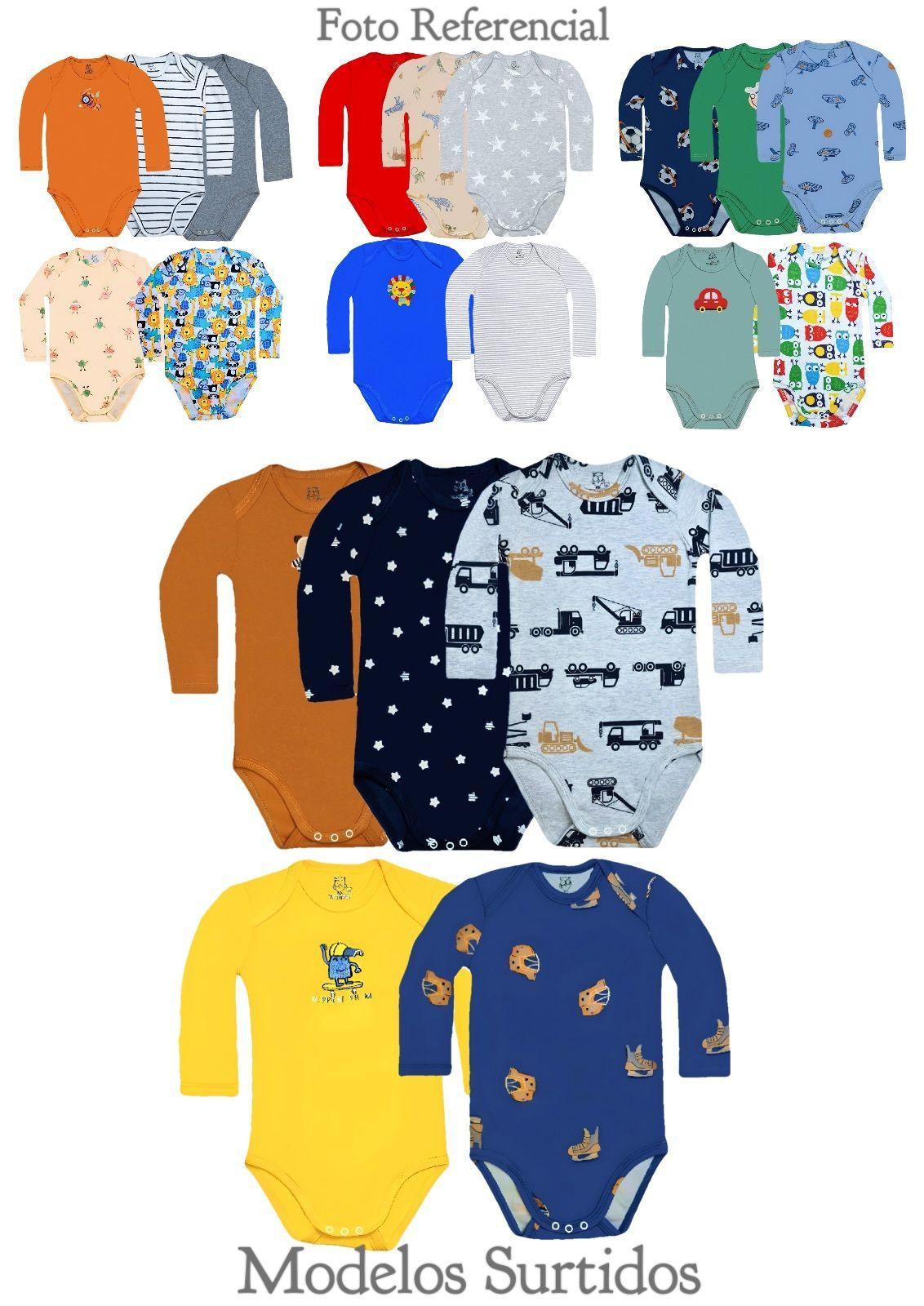 Pack 5 Body Manga Larga bebepelu Surtido Niño-2