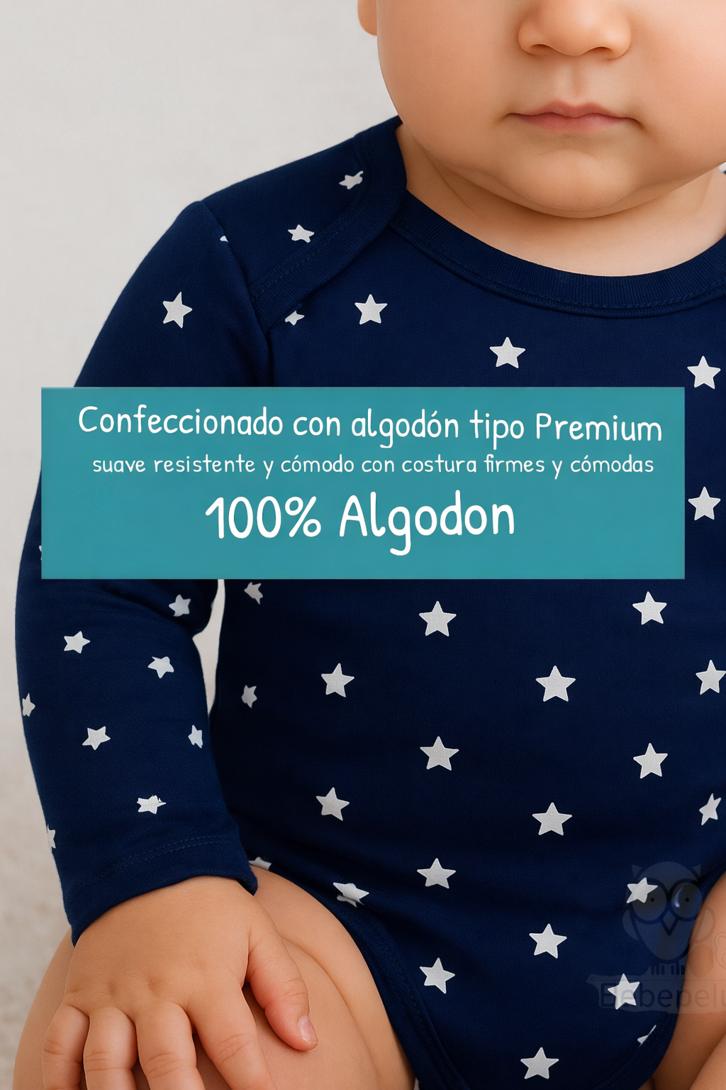 Pack 5 Body Manga Larga bebepelu Surtido Niño-4