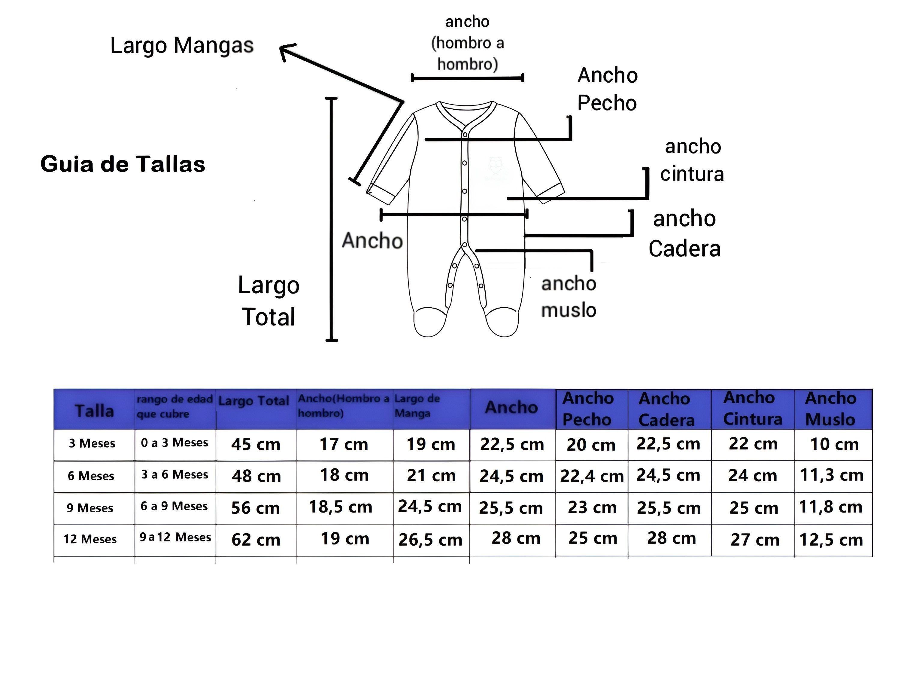 Pack 3 Osito Enterito Pijama Bebe 100% Surtido Niño Algodon Bebepelu-1