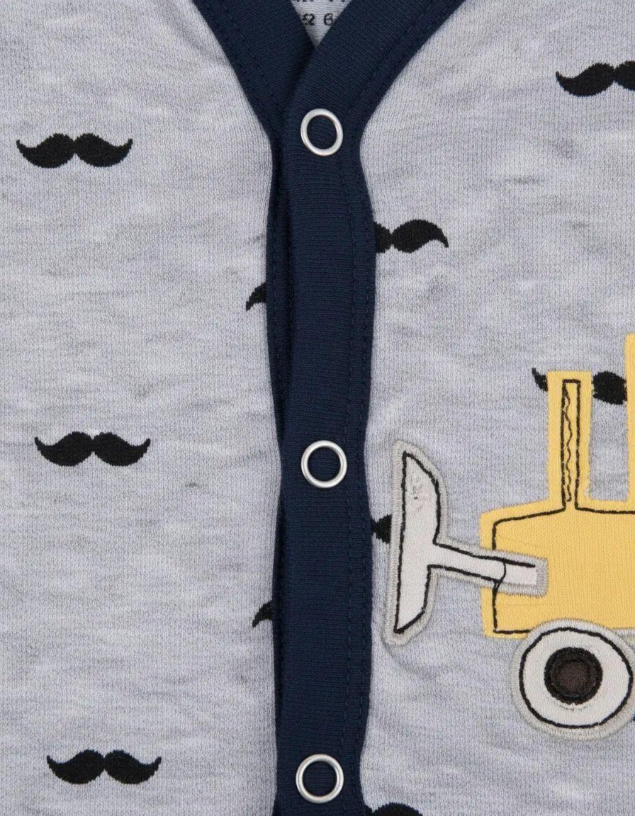 Pack 3 Osito Enterito Pijama Bebe 100% Surtido Niño Algodon Bebepelu-6