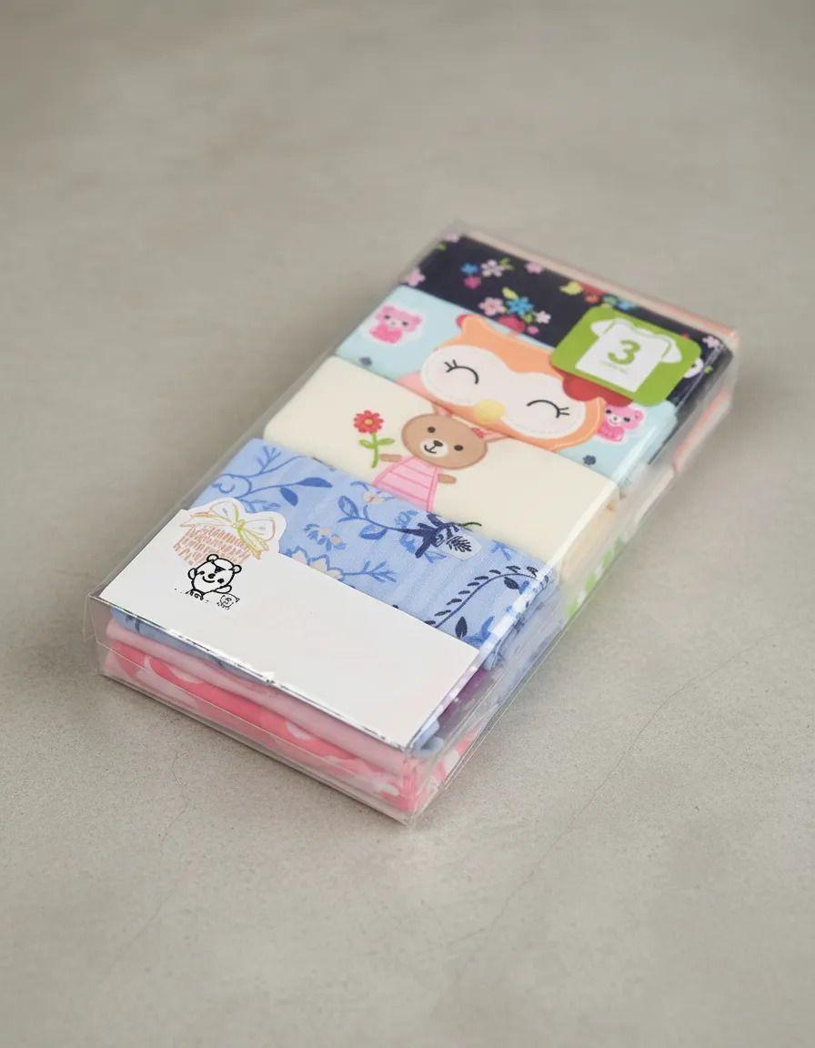 Pack 5 Poleras Manga Corta Bebe Algodón Surtido Niña Bebepelu-6