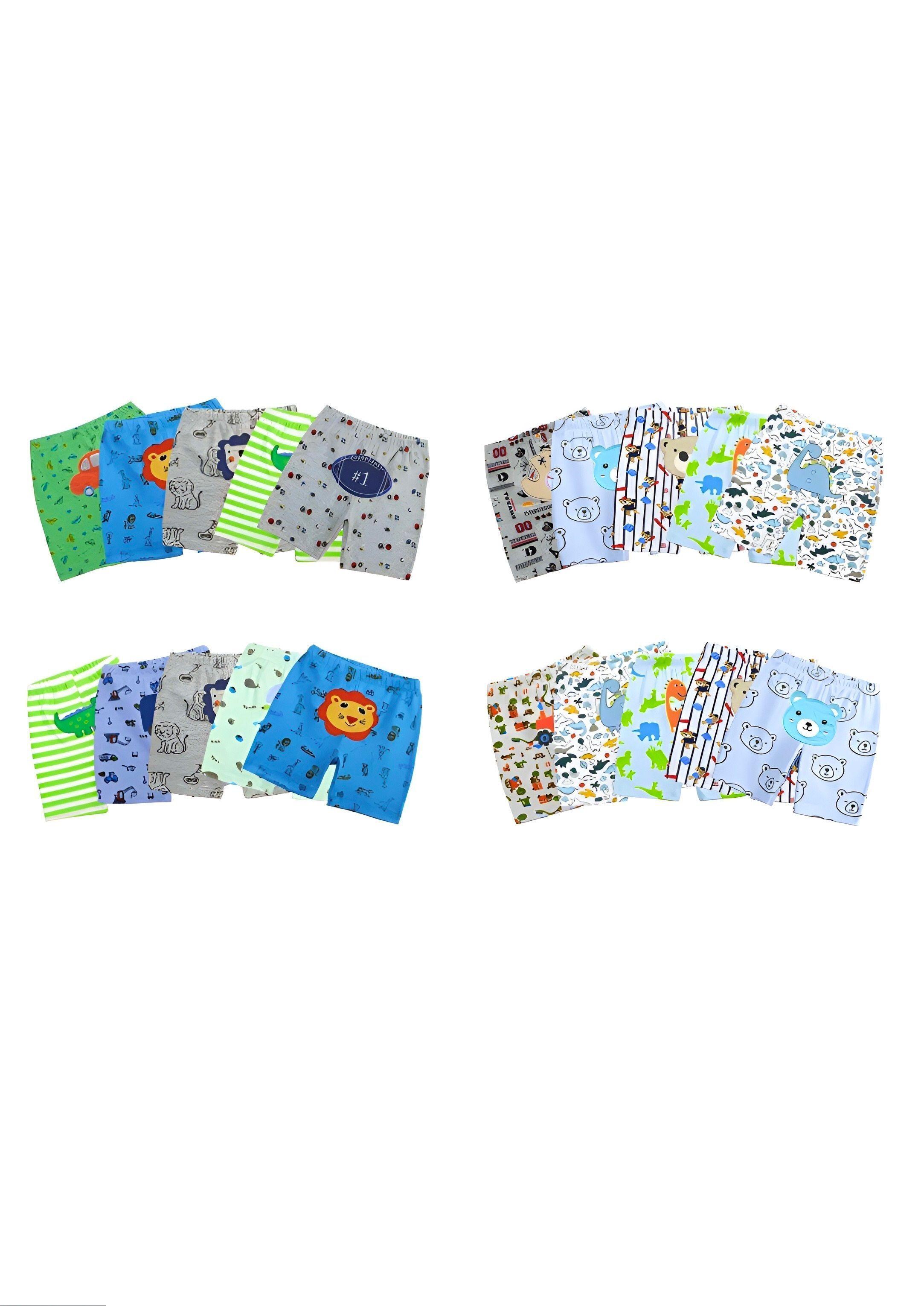 Pack 5 Shorts Pantalones Cortos Algodón Surtidos Niño Bebepelu-5
