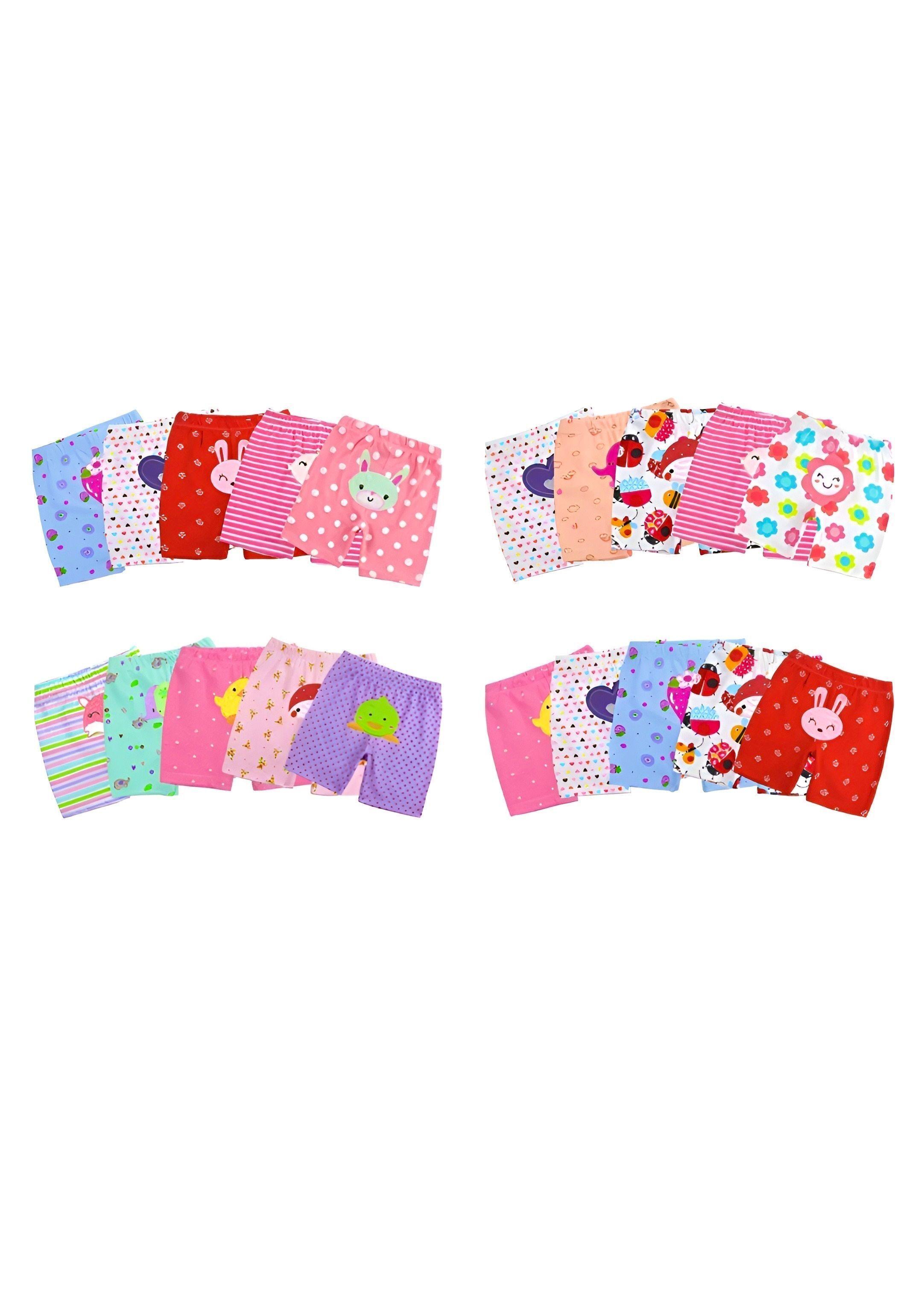 Pack 5 Shorts Pantalones Cortos Algodón Surtidos Niña Bebepelu-7