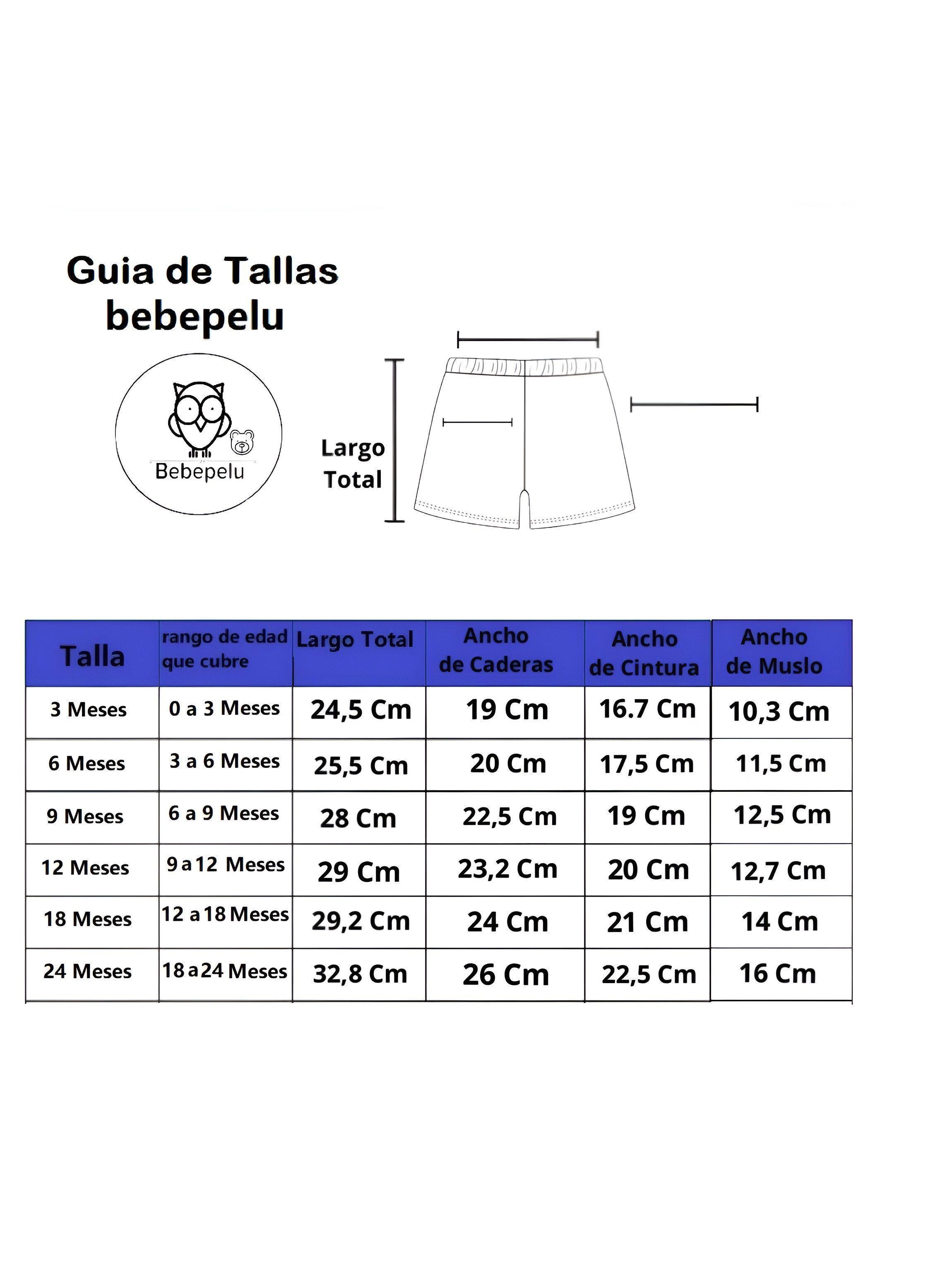 Pack 5 Shorts Pantalones Cortos Algodón Surtidos Niña Bebepelu-2