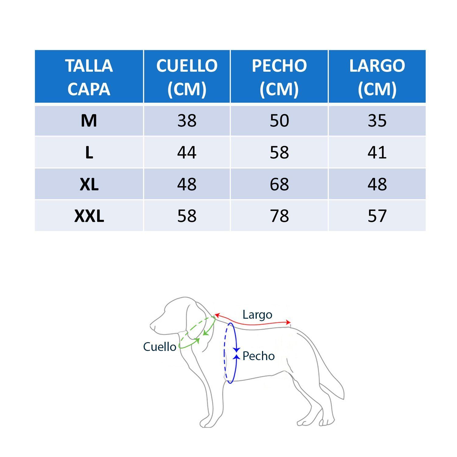 Capa Impermeable Azul talla M-2