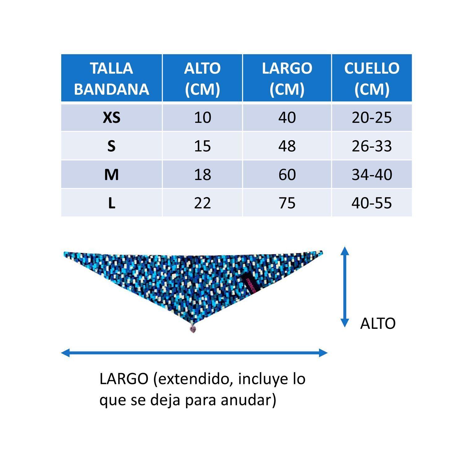 Bandana Colores talla S-2