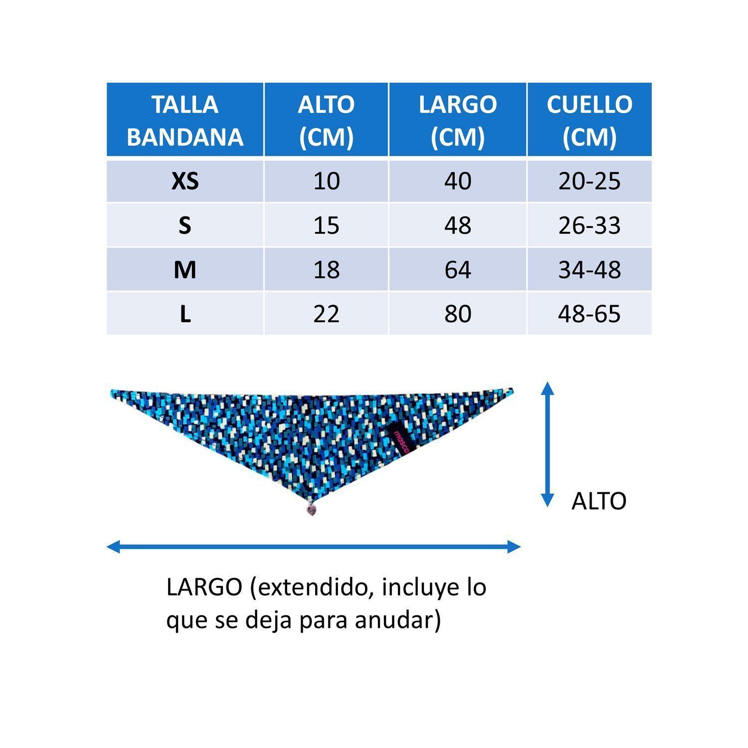 Bandana Colores talla XS-2