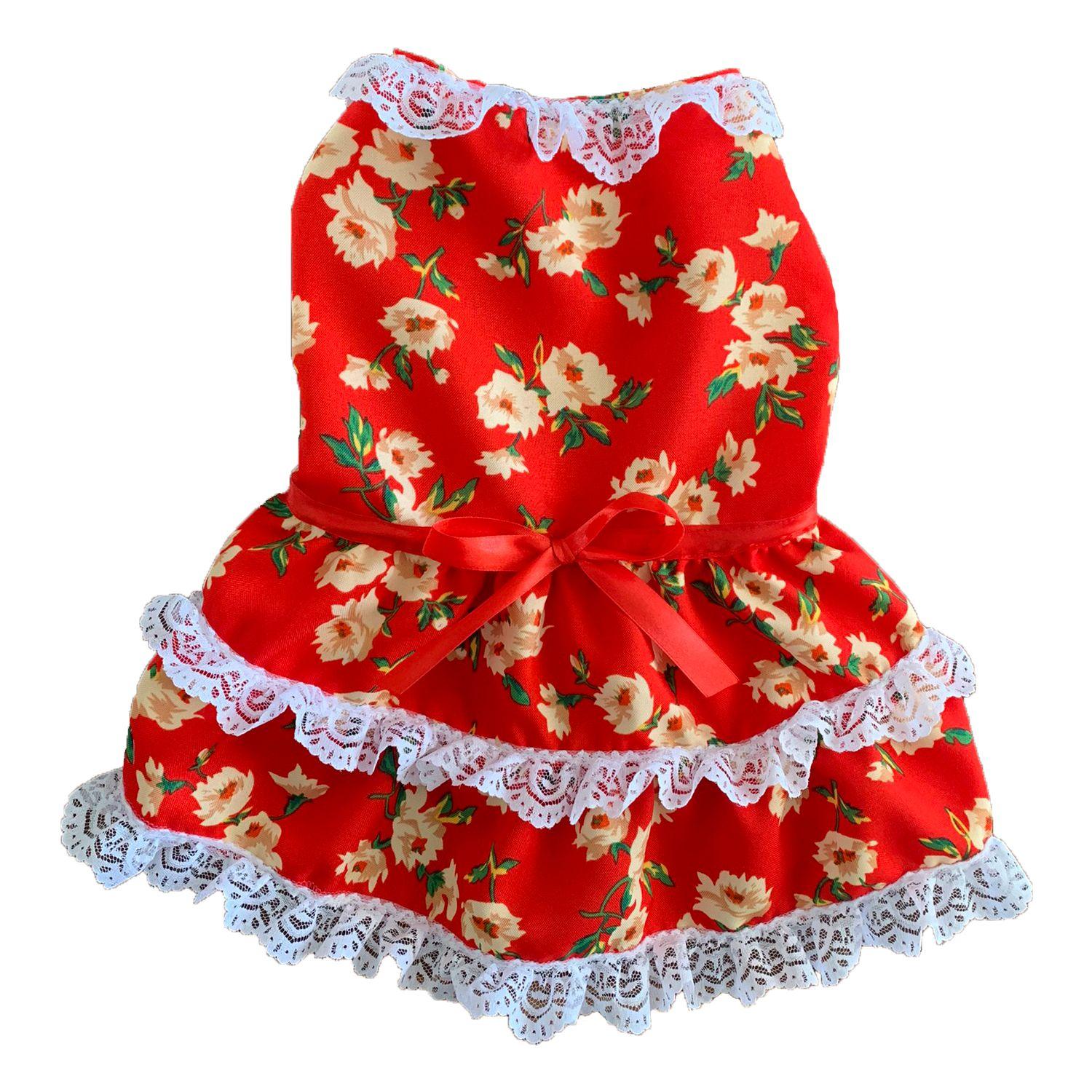 Vestido Huasa Rojo talla XS-0