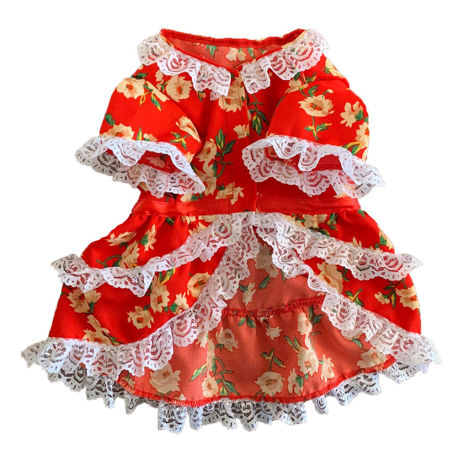 Vestido Huasa Rojo talla XS-1