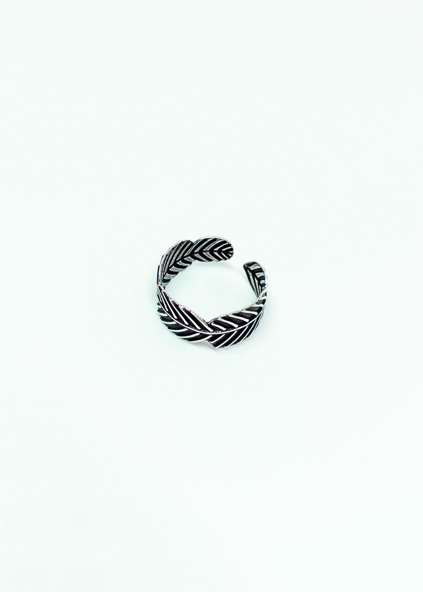 Anillo Midi Ajustable de Plata Envejecida 925-1