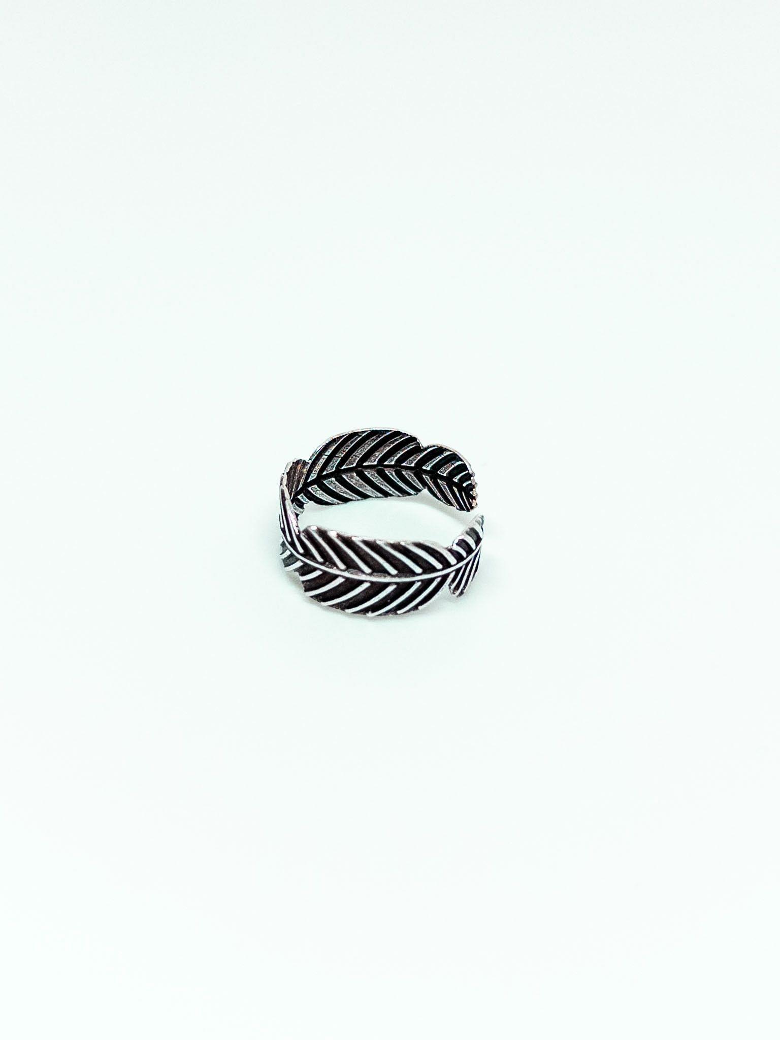 Anillo Midi Ajustable de Plata Envejecida 925-2