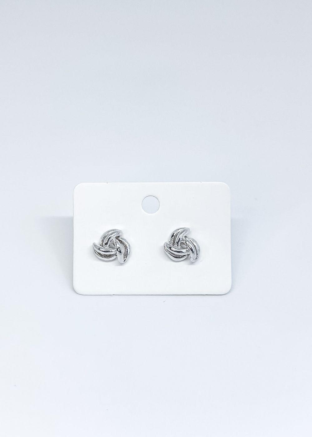 Aros nudo en plata lisa italiana 925-4