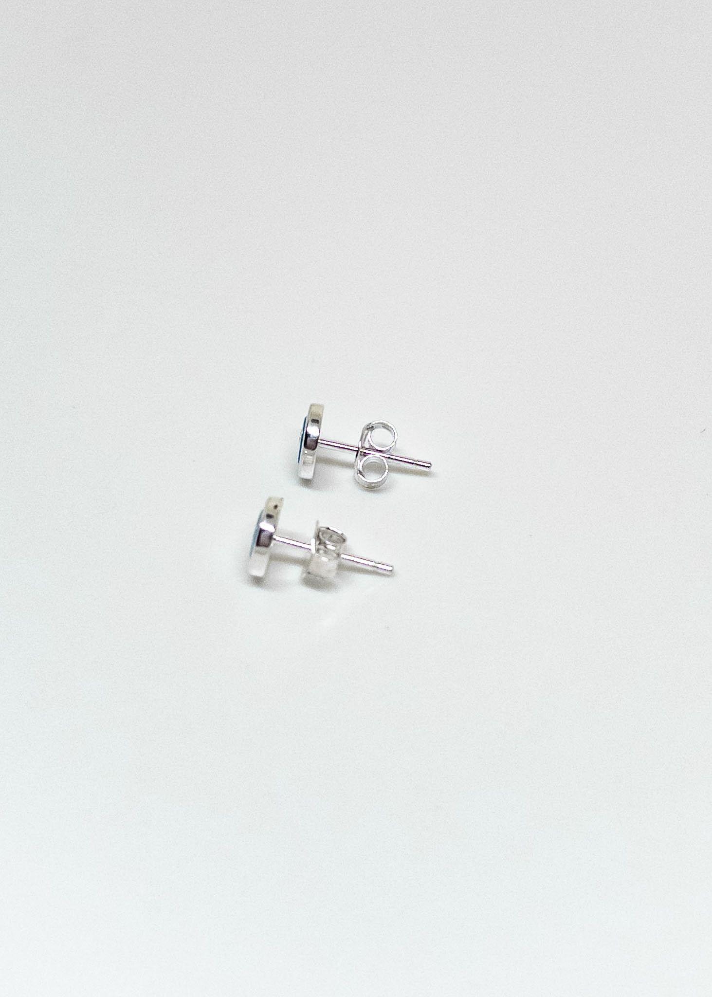 Aros Ojo Turco en Plata Italiana 925-3