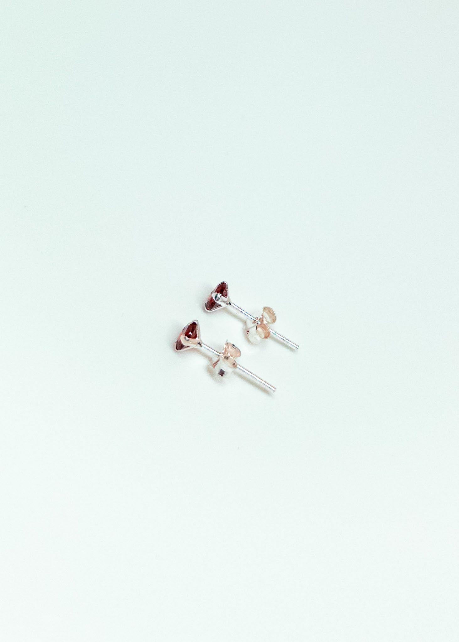 Aros Circón Anaranjado en Plata Italiana 925-2