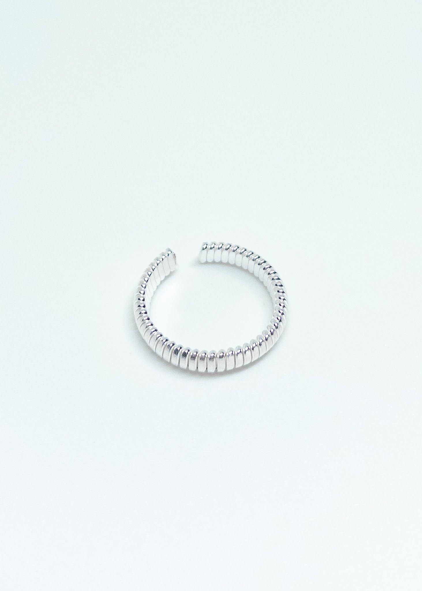 Anillo Midi Clásico Liso en Plata Italiana 925-2