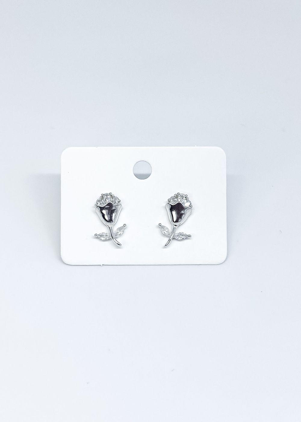 Aros rosa en plata italiana 925-3