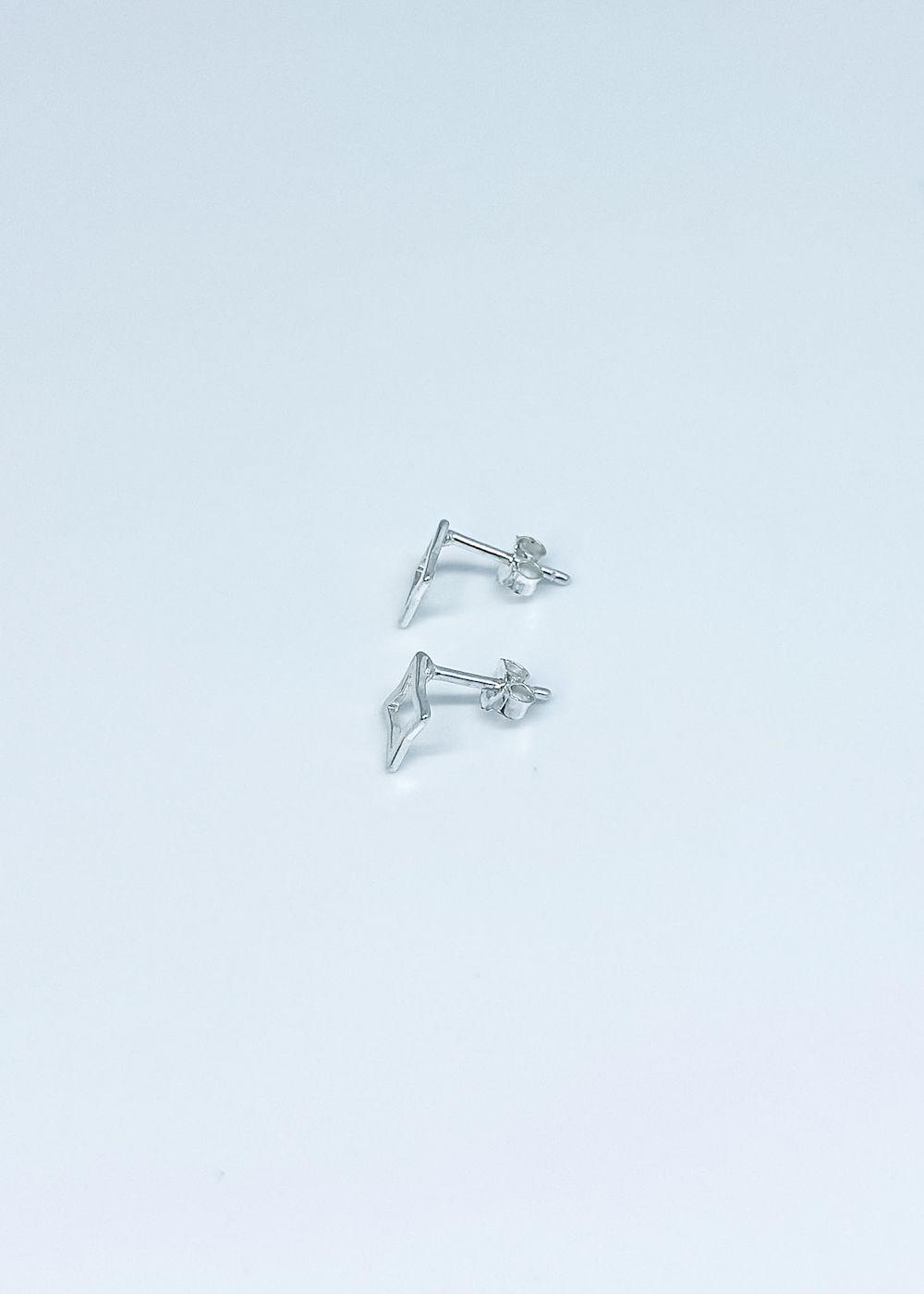 Aros estrella plata italiana 925-2