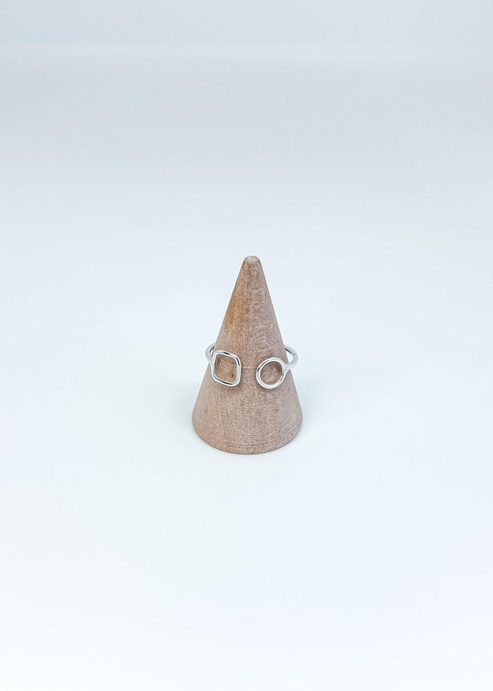 Anillo básico en plata lisa italiana 925-3