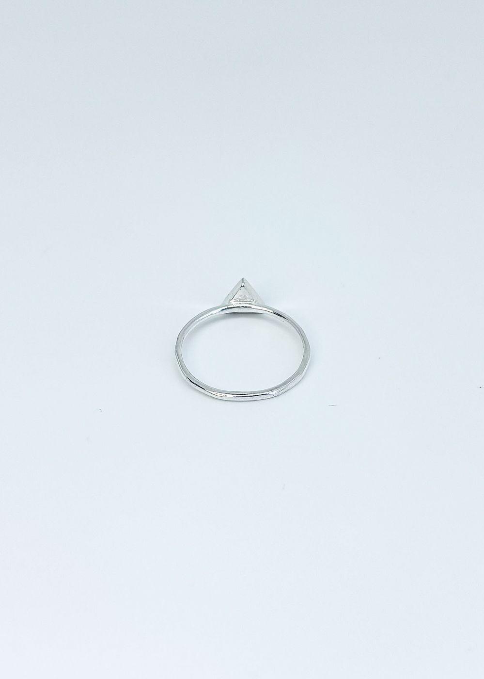 Anillo triángulo ónix plata italiana 925-2