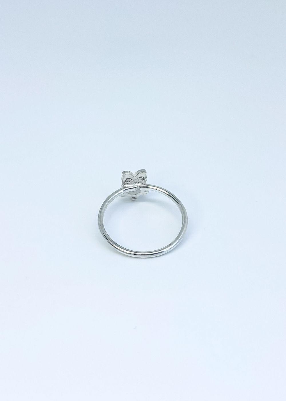 Anillo búho plata lisa italiana 925-2