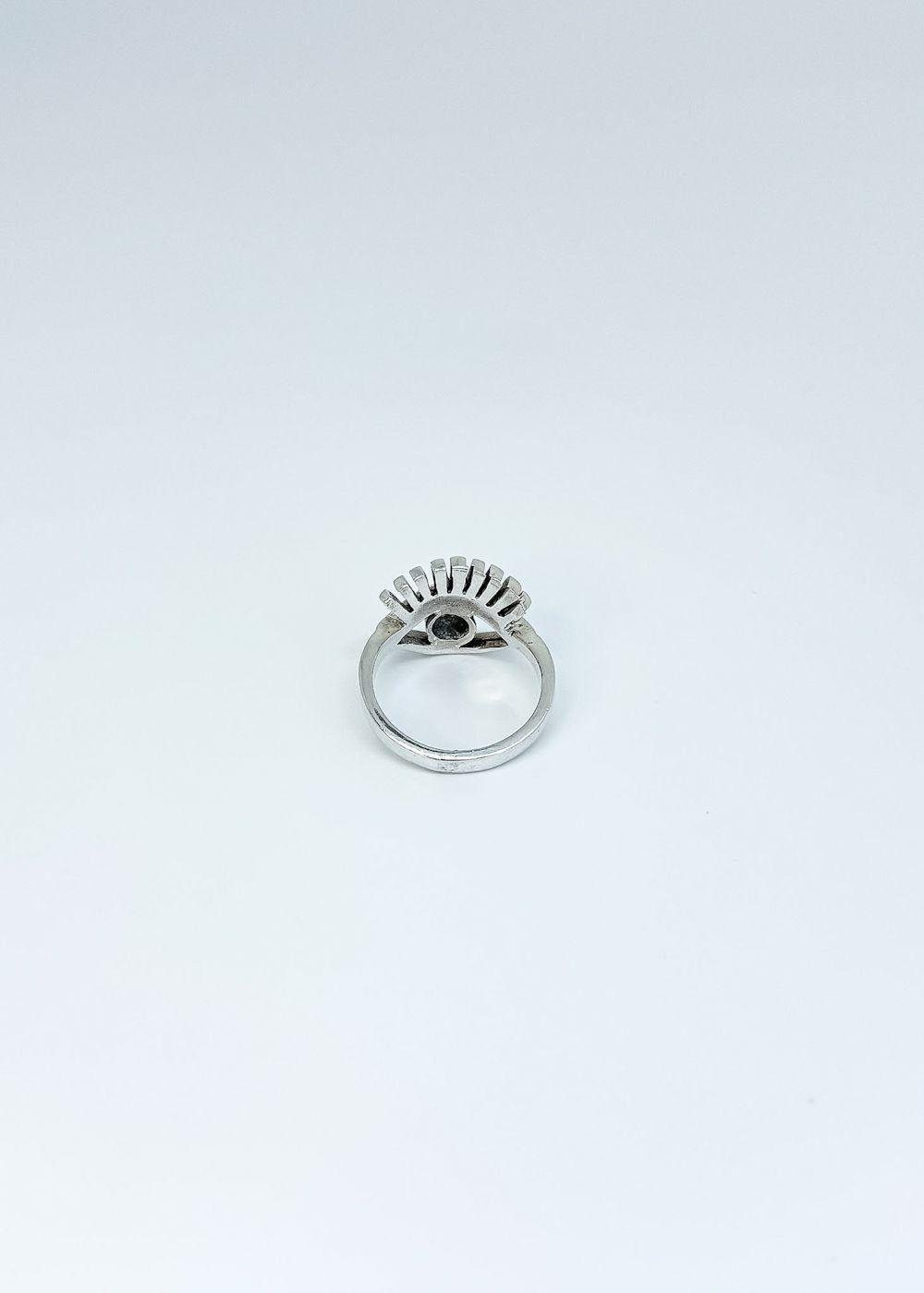 Anillo ojo turco en plata italiana 925 -3