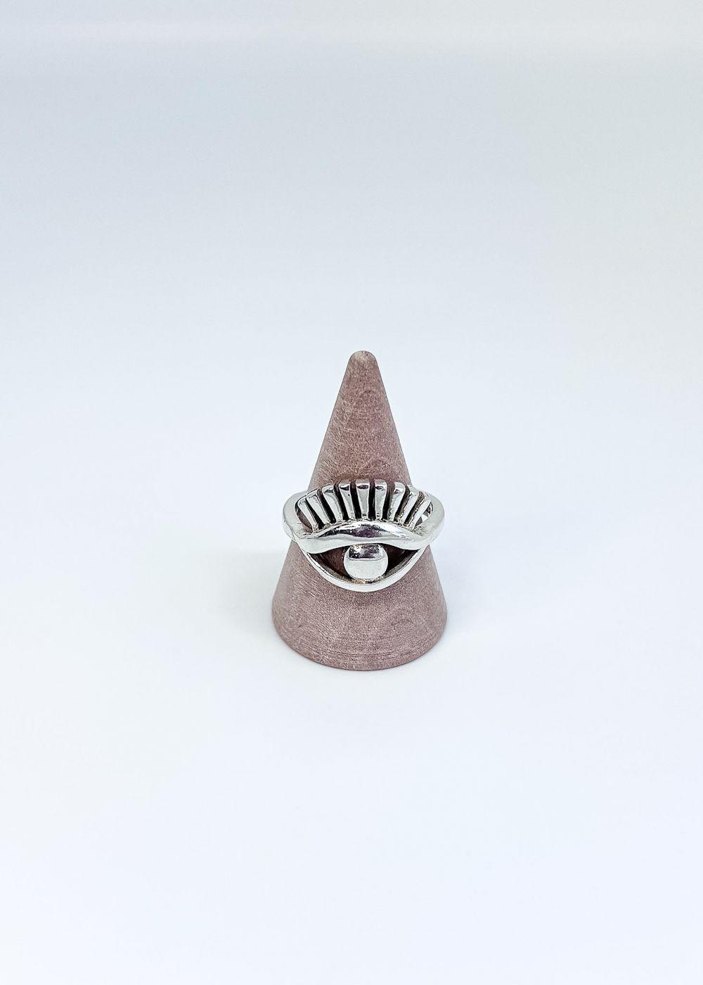 Anillo ojo turco en plata italiana 925 -4