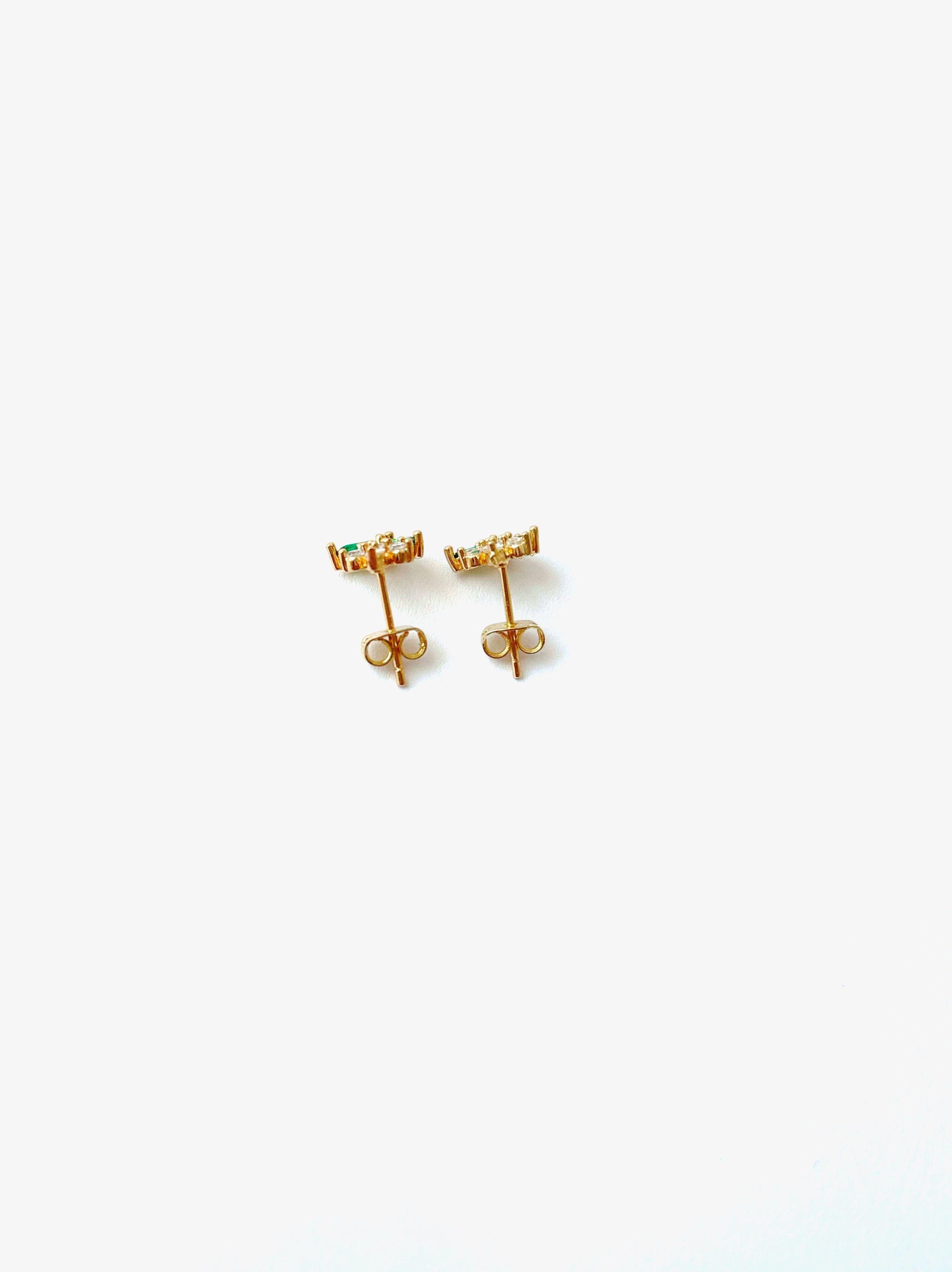 Aros Flor Circones Oro Laminado-2