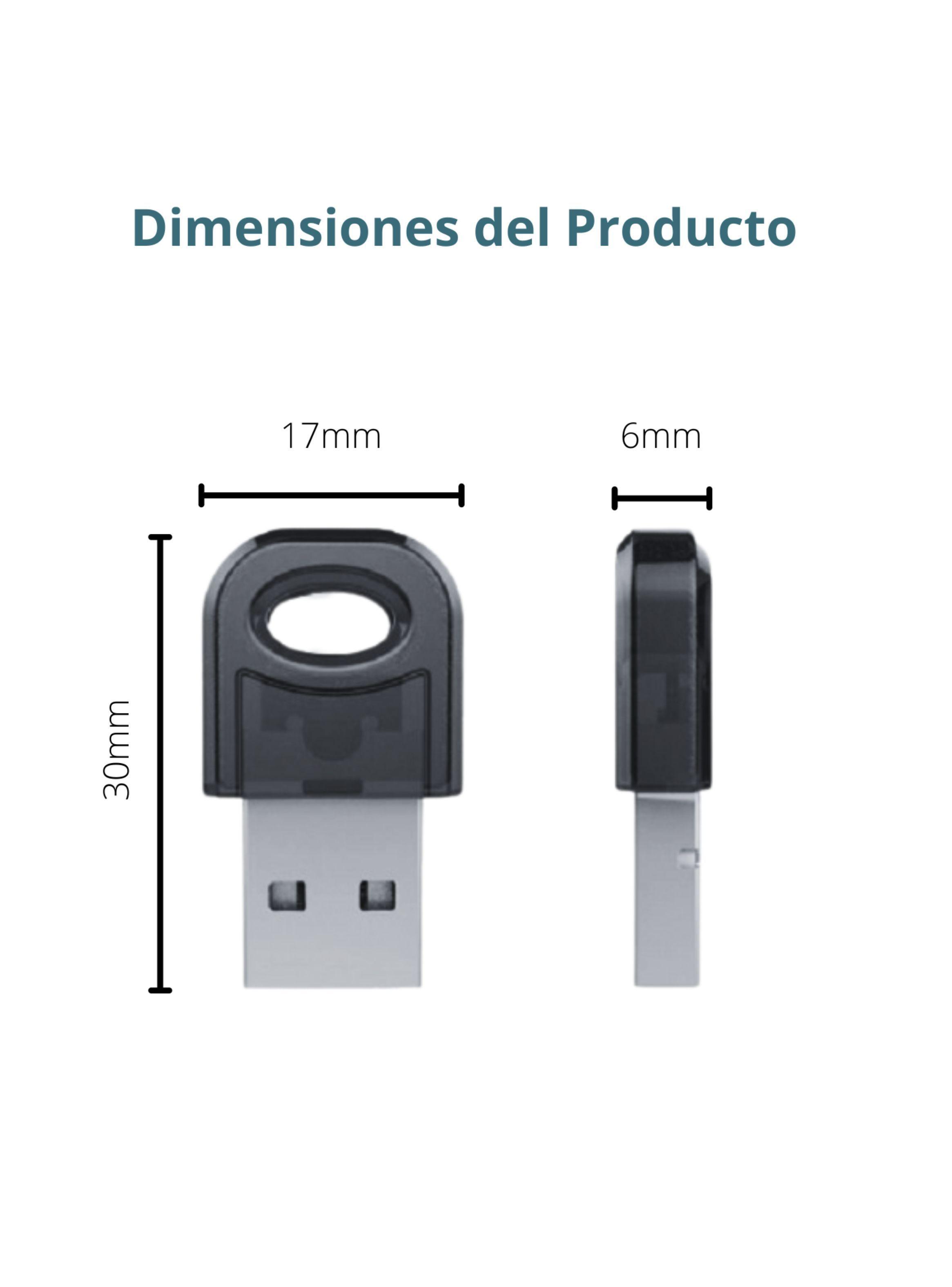 TRANSMISOR USB BLUETOOTH 5.0 PARA PC-2