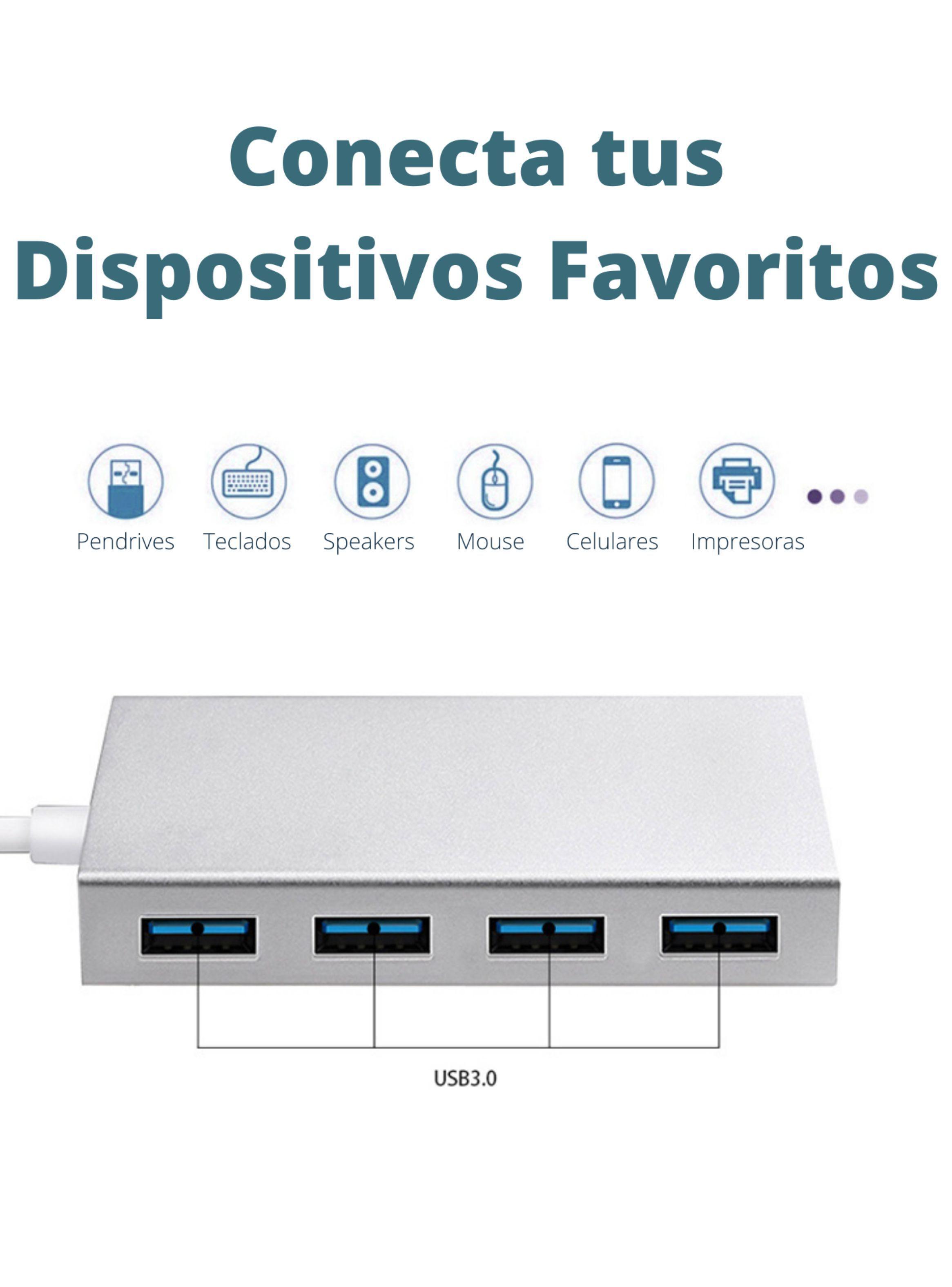 HUB USB A USB 4 PUERTOS 3.0-4