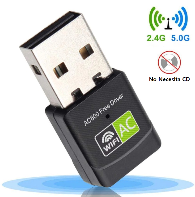 Adaptador Antena Usb Wifi 600mbps Dual Band-4
