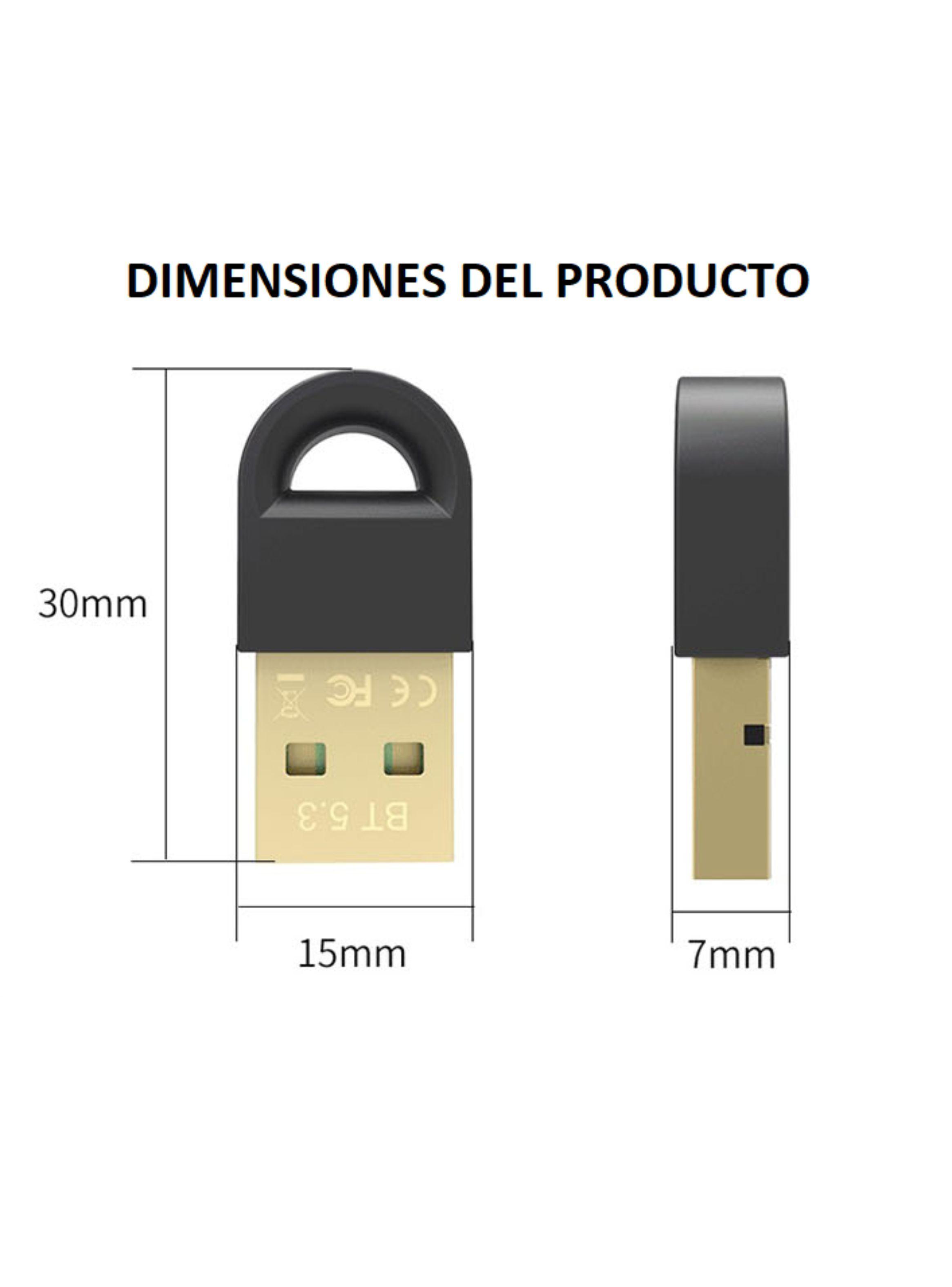 TRANSMISOR USB BLUETOOTH 5.3 PARA PC LIBRE DE DRIVERS-2