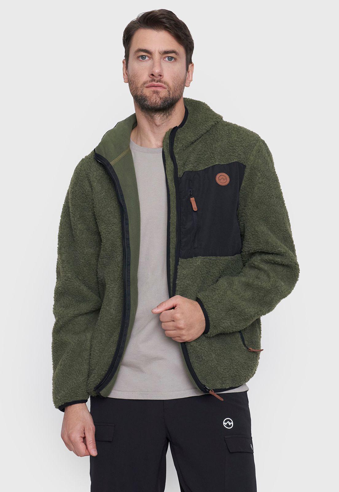 Polar Outdoor Hombre Sherpa Verde/Negro Corona-0