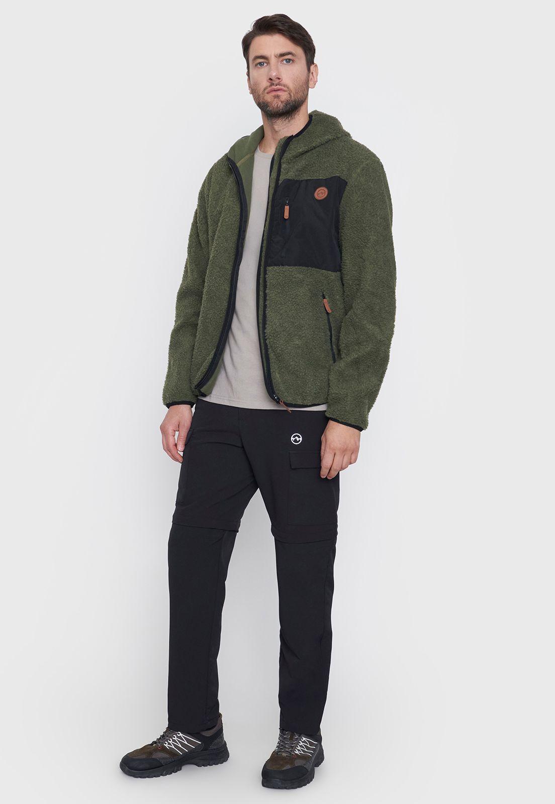 Polar Outdoor Hombre Sherpa Verde/Negro Corona-3