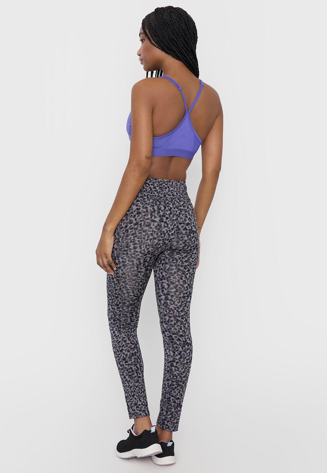 Calza Deportiva Mujer Skinny Full Print Negro Corona-2