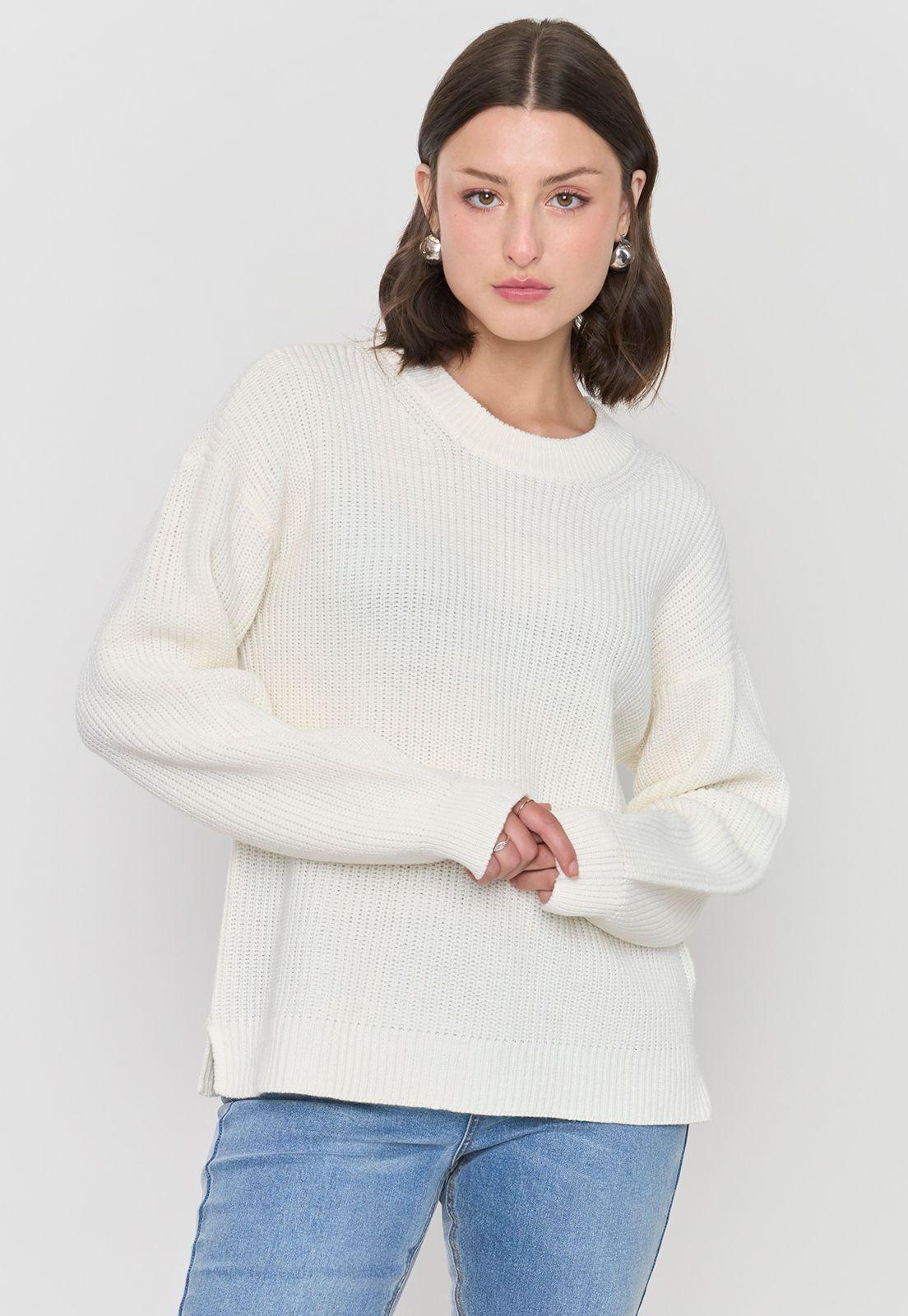 Sweater Mujer Ecru Corona-0