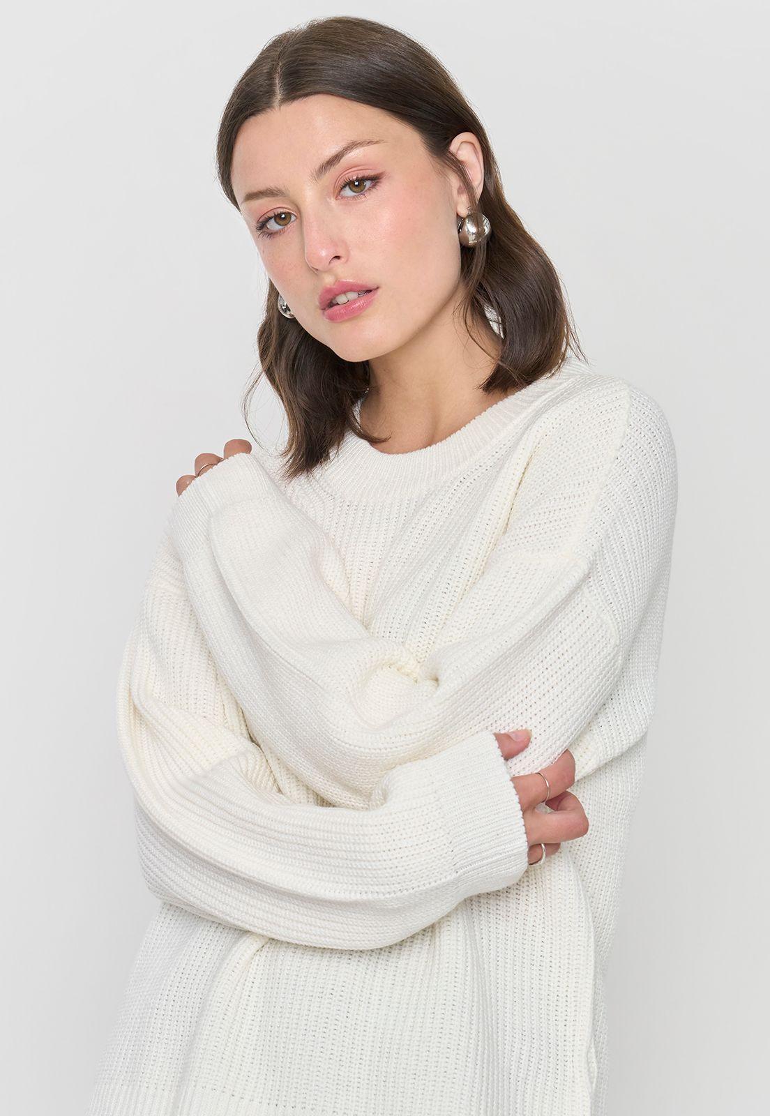 Sweater Mujer Ecru Corona-2