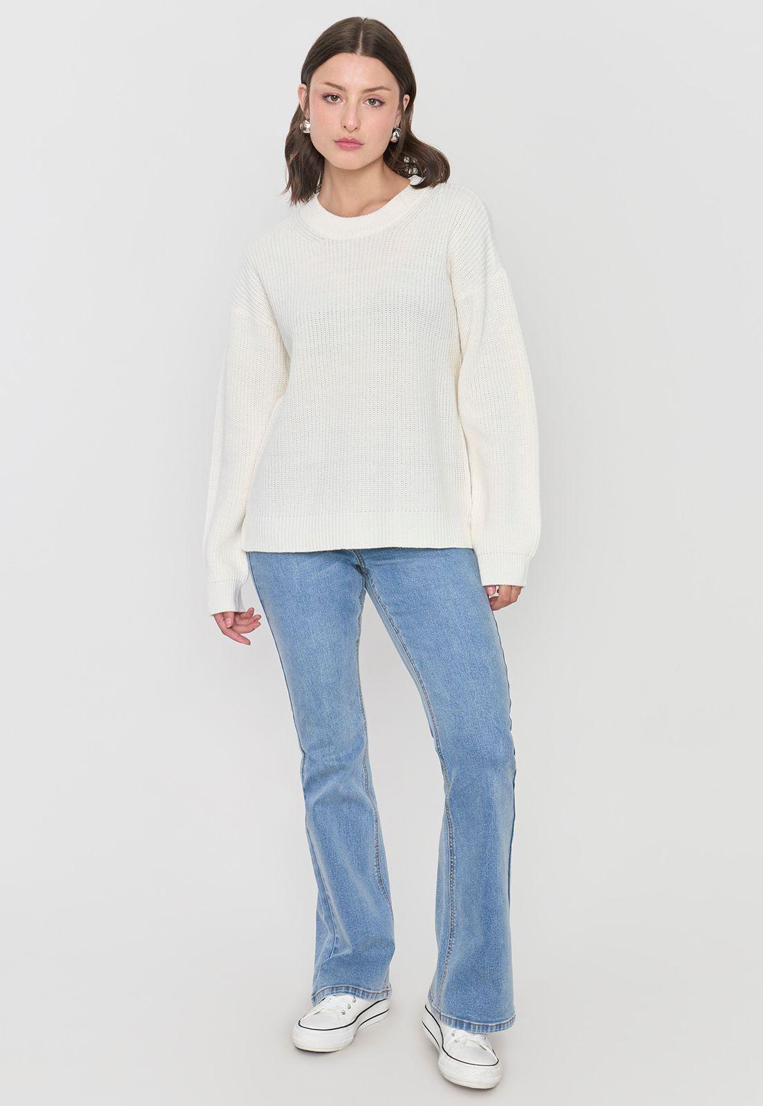 Sweater Mujer Ecru Corona-3
