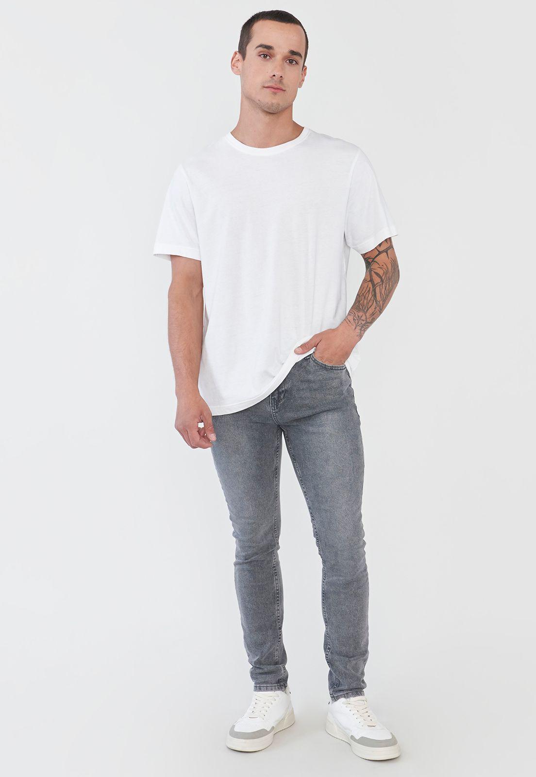 Jeans Hombre Super Skinny Negro Corona-0