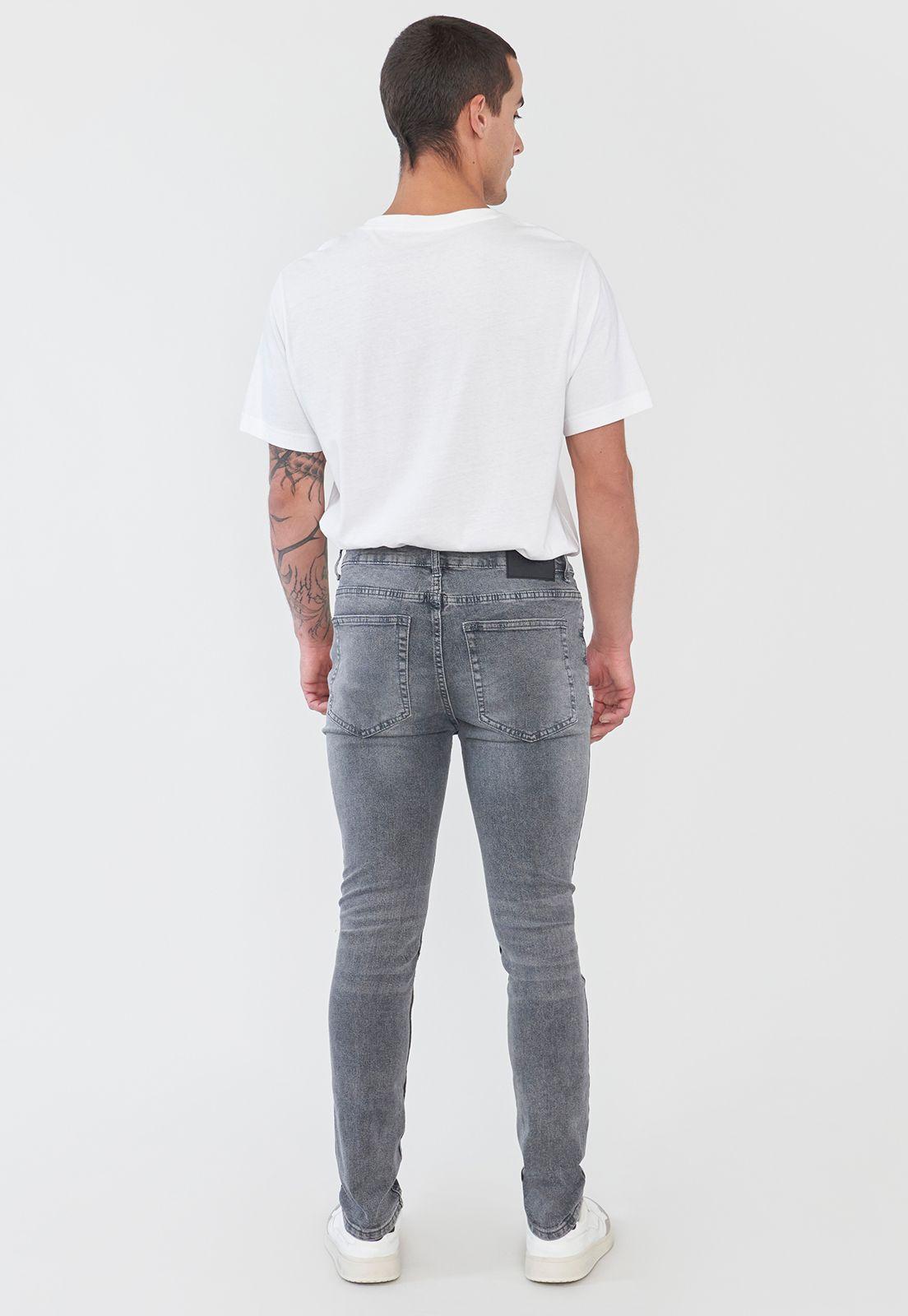 Jeans Hombre Super Skinny Negro Corona-2